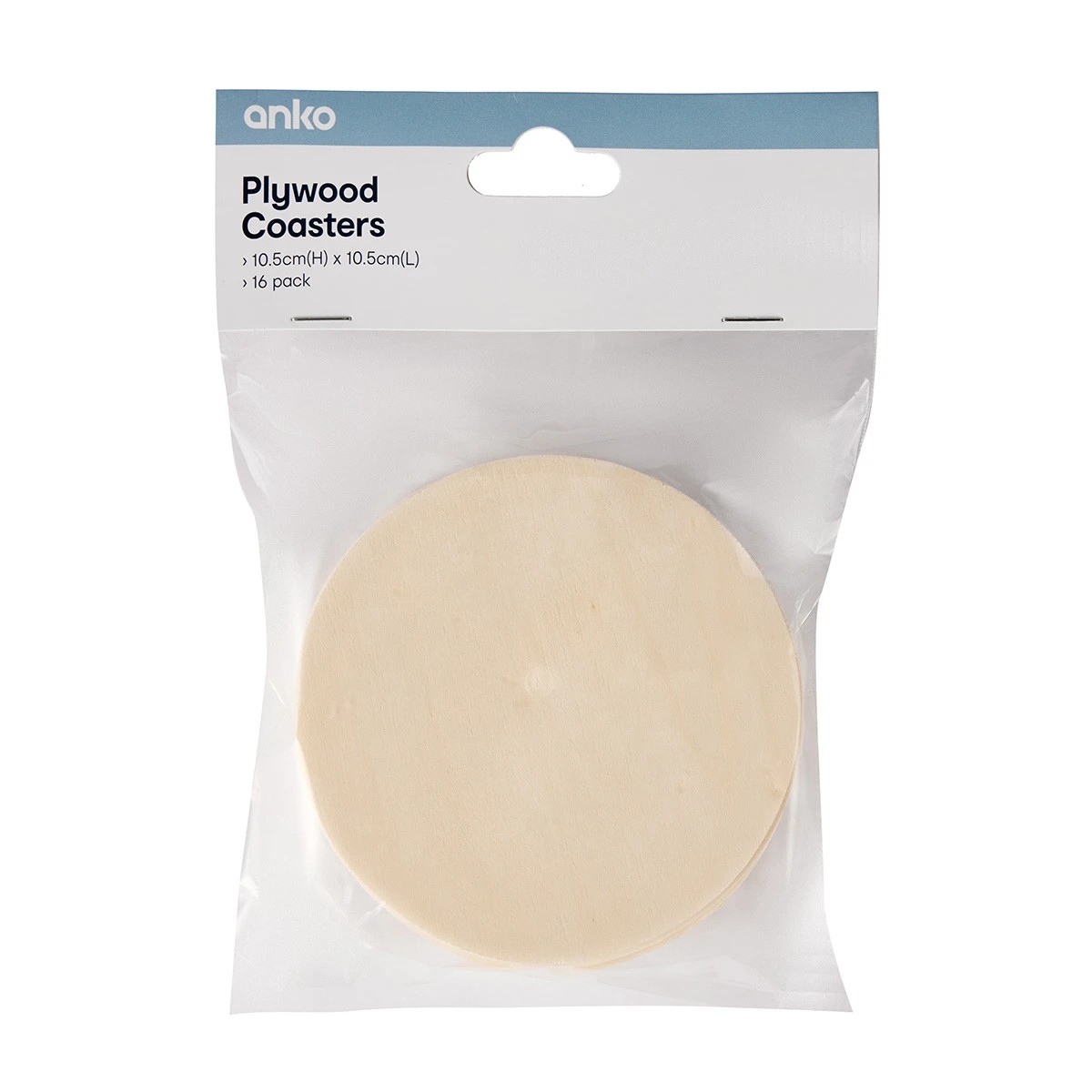 4 16 Pack Plywood Coasters, 4 of 4