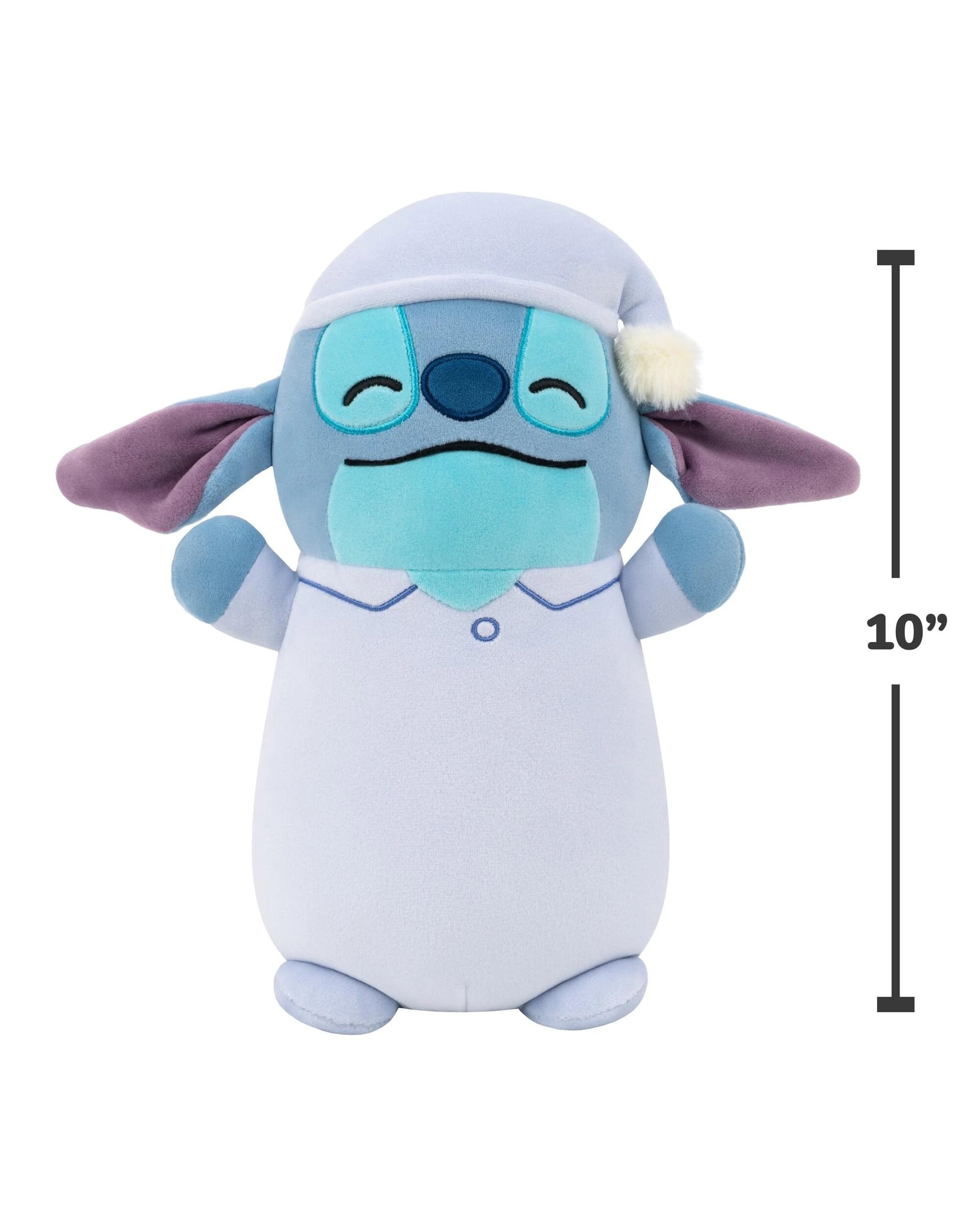5 Squishmallows HugMees Disney Stitch Bedtime Stitch 10 inch Plush, 5 of 6