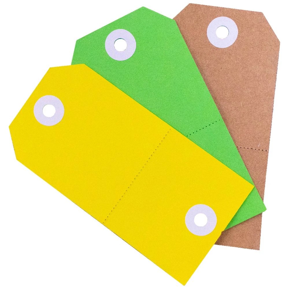 3 Avery 2-in-1 Tags Green 100 Pack, 3 of 4