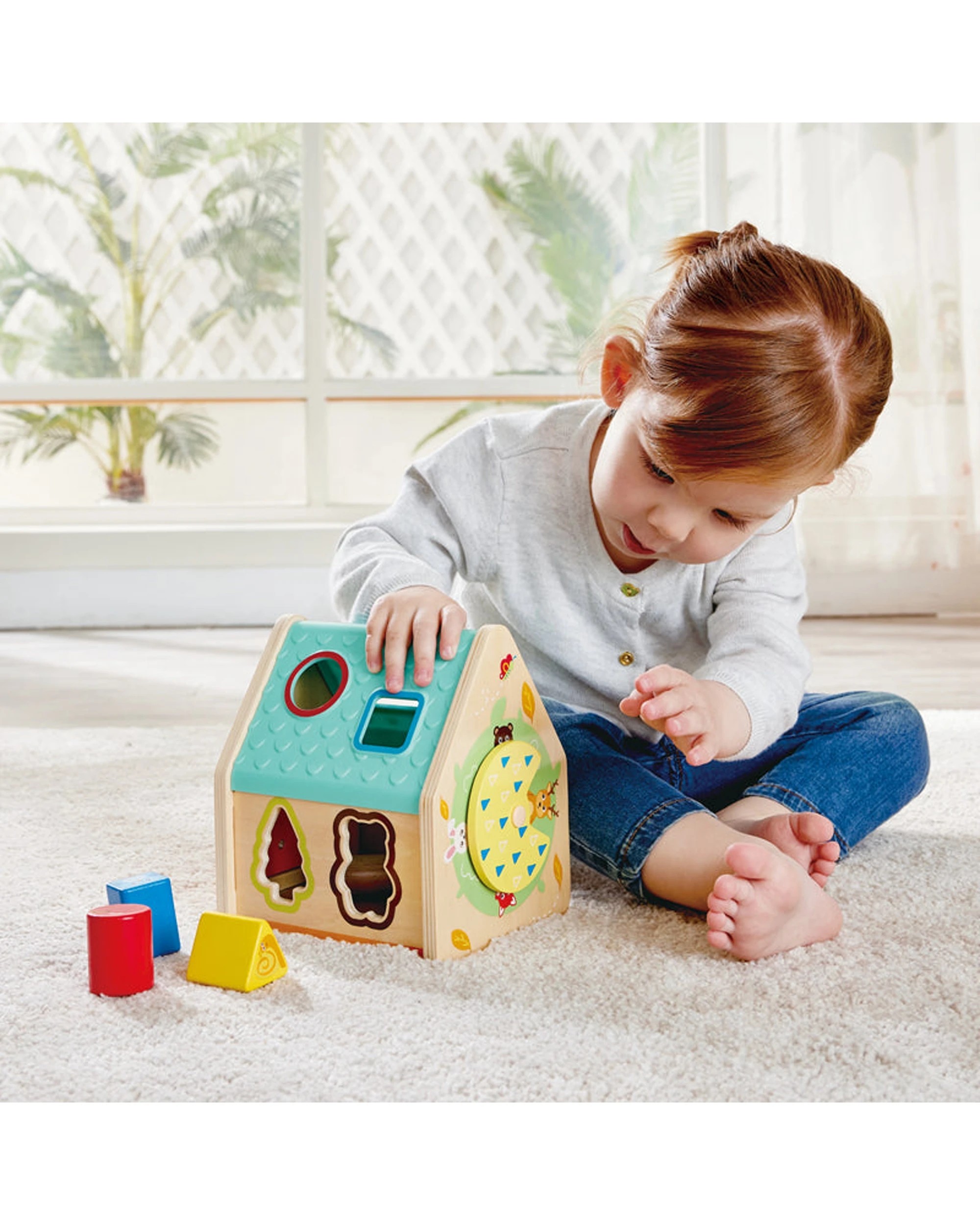3 Hape Kids Critter House Shape Sorter Animal Blocks Matching Play Toy - Multi, 3 of 3