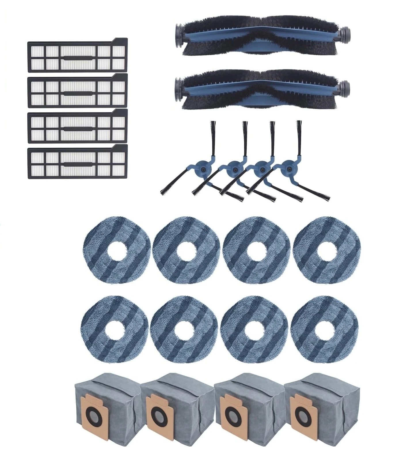 1 Hygieia Mega Bundle Value Kit For Eufy X10 Pro Omni T2351 Robot Vacuums - Grey, 1 of 2
