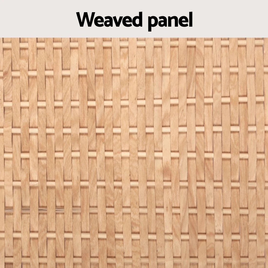 5 Artiss Laundry Hamper Wooden Bathroom Storage Cabinet - Natural, 5 of 6