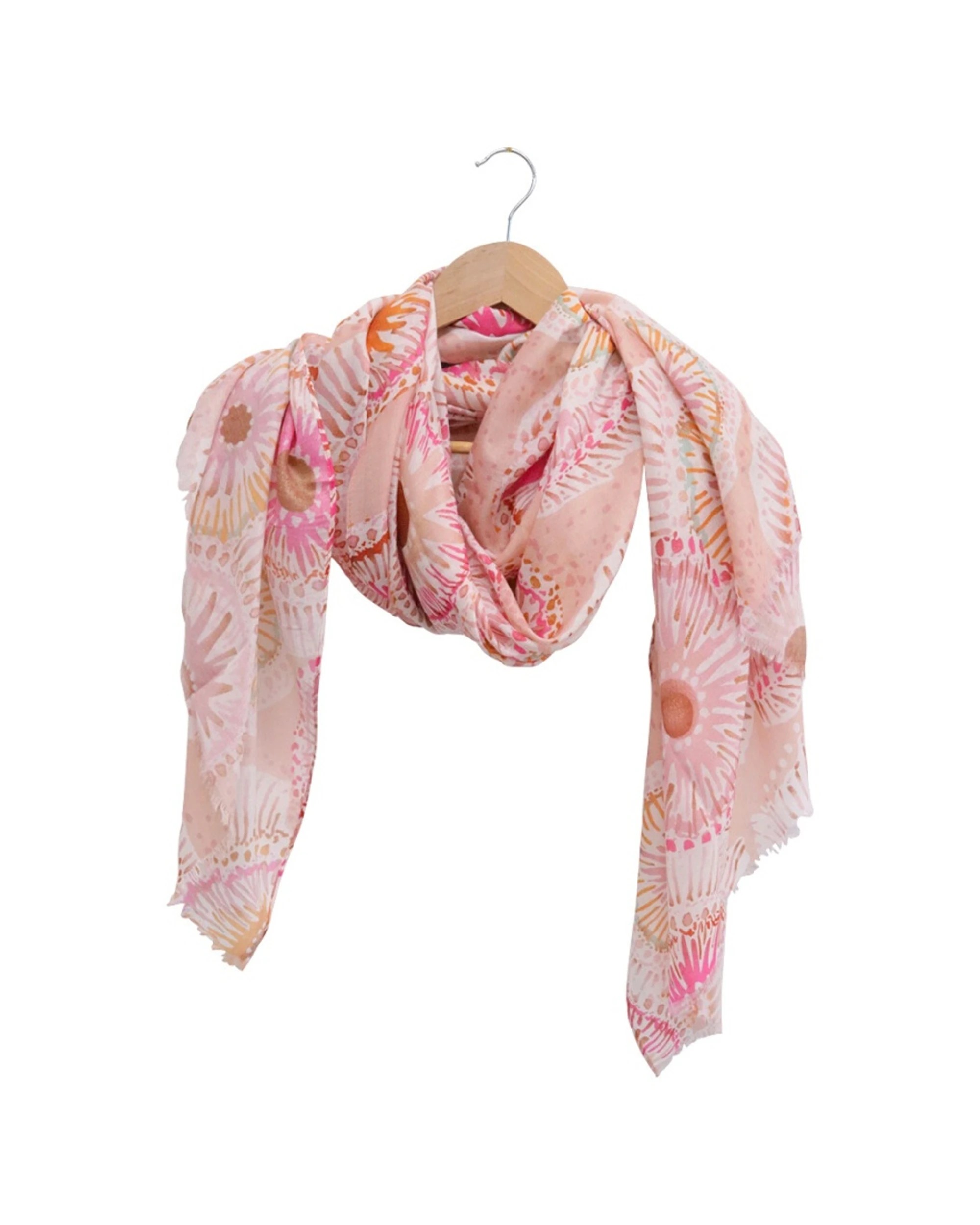 1 LVD Womens Fashion Scarf Lightweight 90x180cm Polyester Sea - Multi, 1 of 1