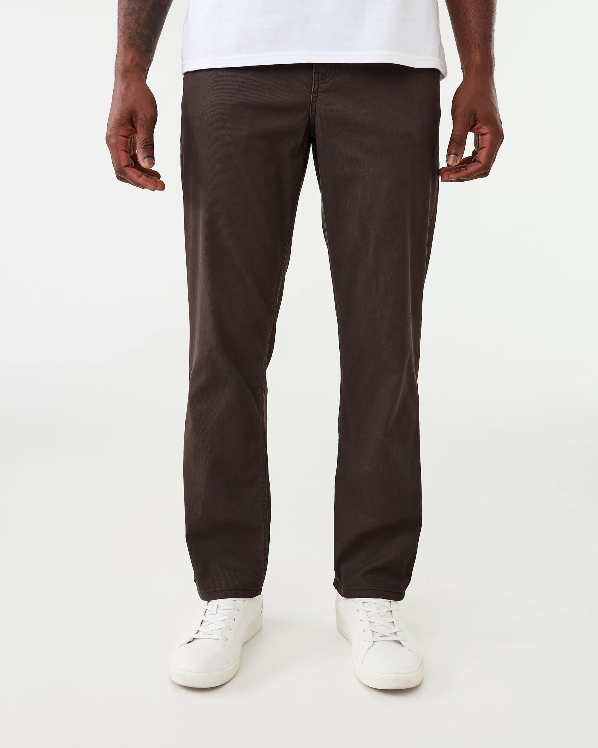 1 Straight Textured Jeans Brn Mulch, 1 of 6