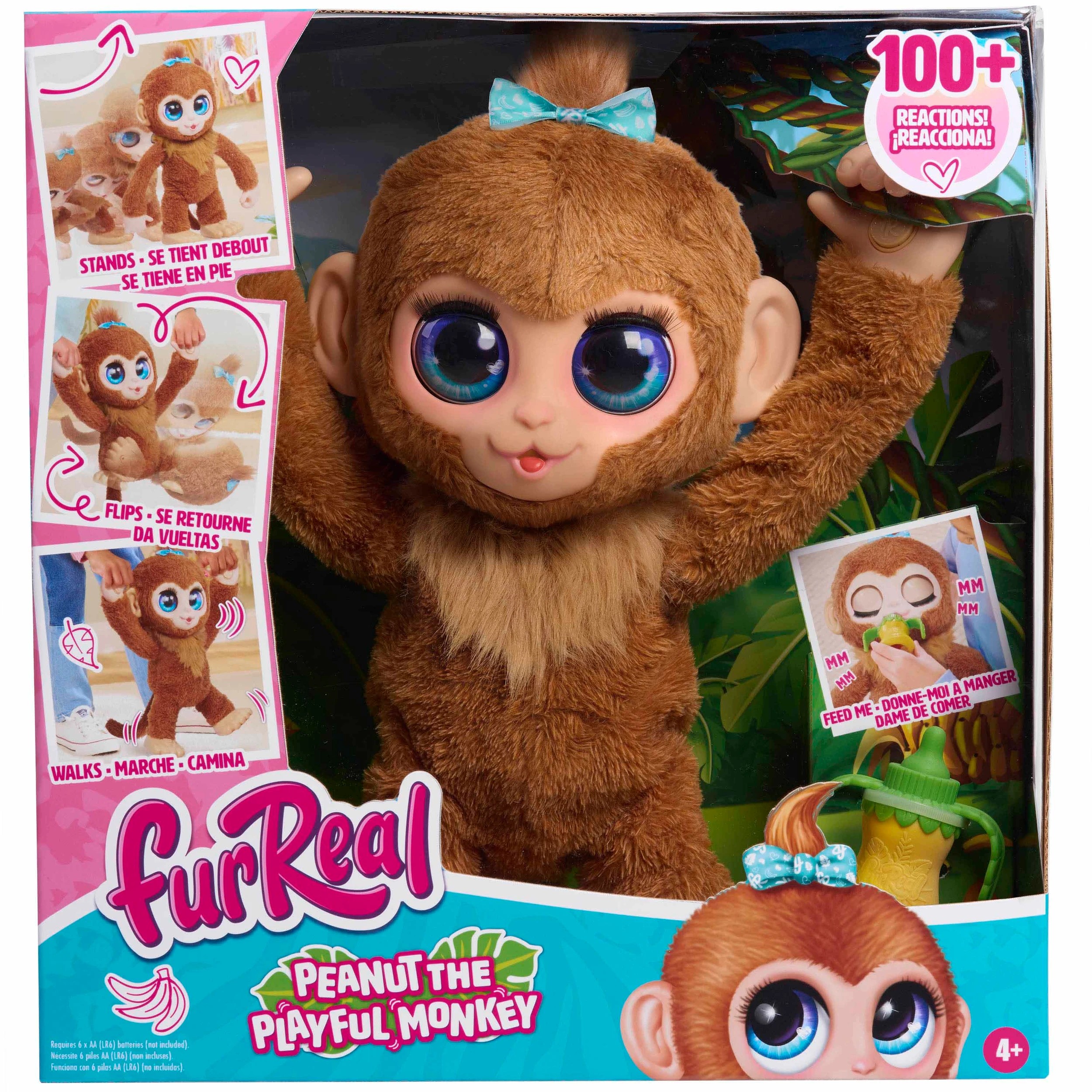 1 38cm furReal Peanut the Playful Monkey Plush Toy, 1 of 9