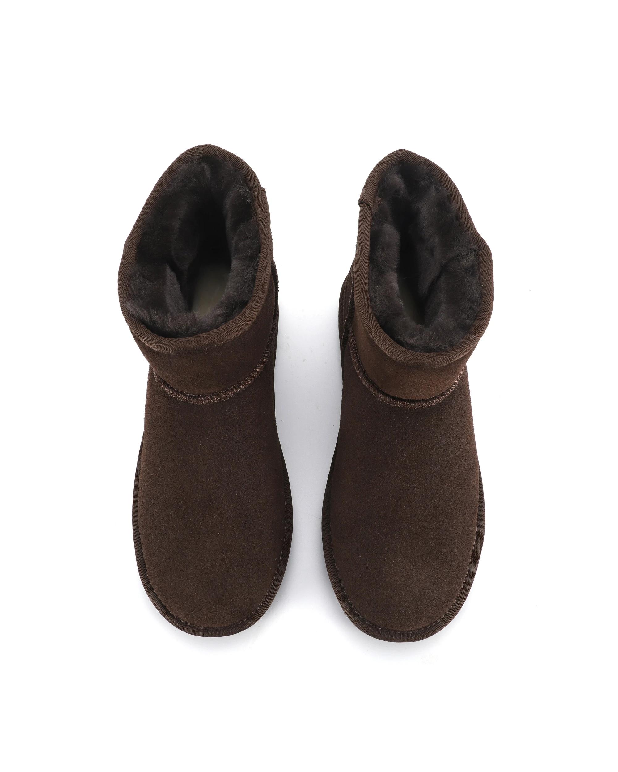 5 AUS WOOLI Signature Short Sheepskin Ankle UGG Boots CHOCOLATE, 5 of 6