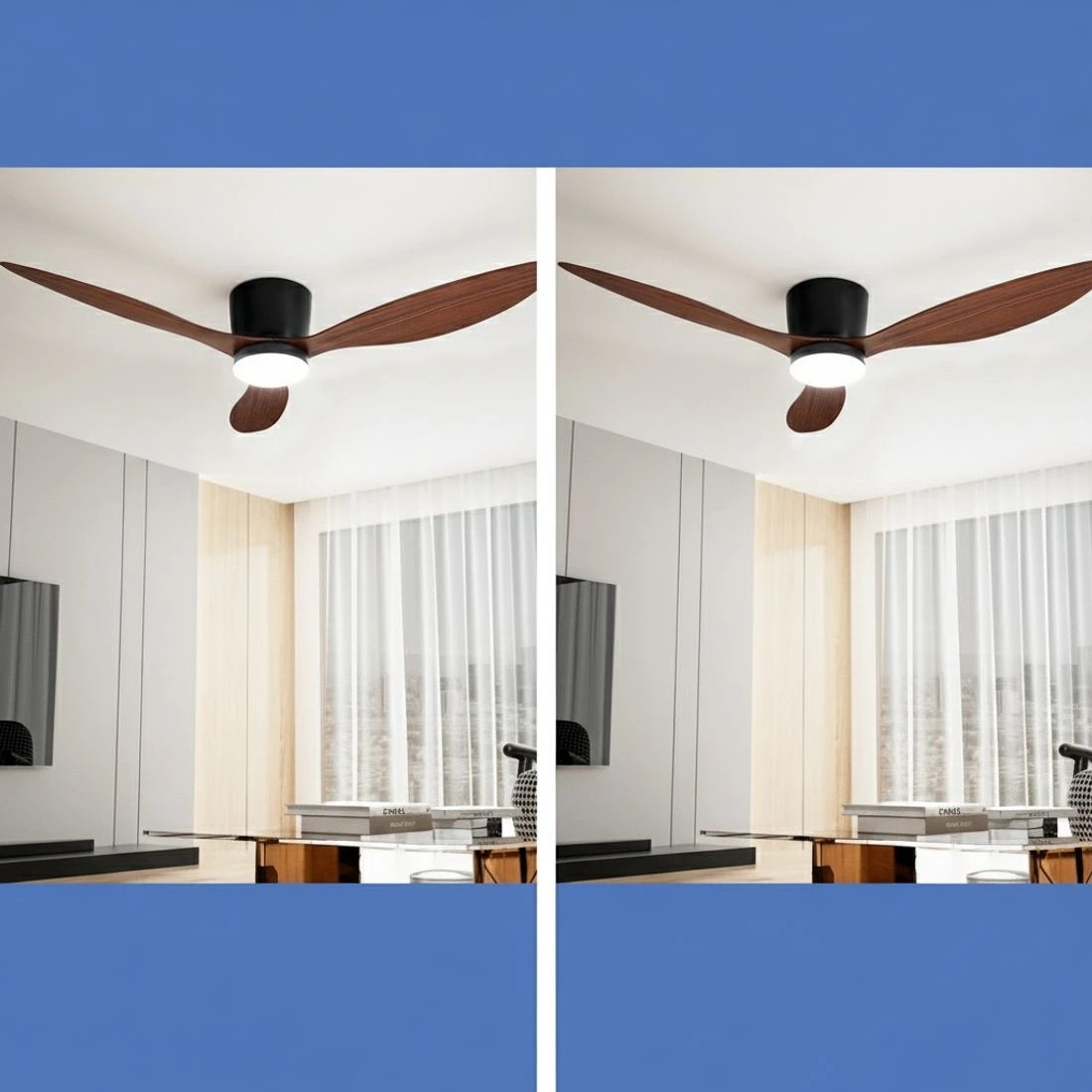 6 Devanti 52'' Ceiling Fan DC Motor w/Light w/Remote - Multi, 6 of 6