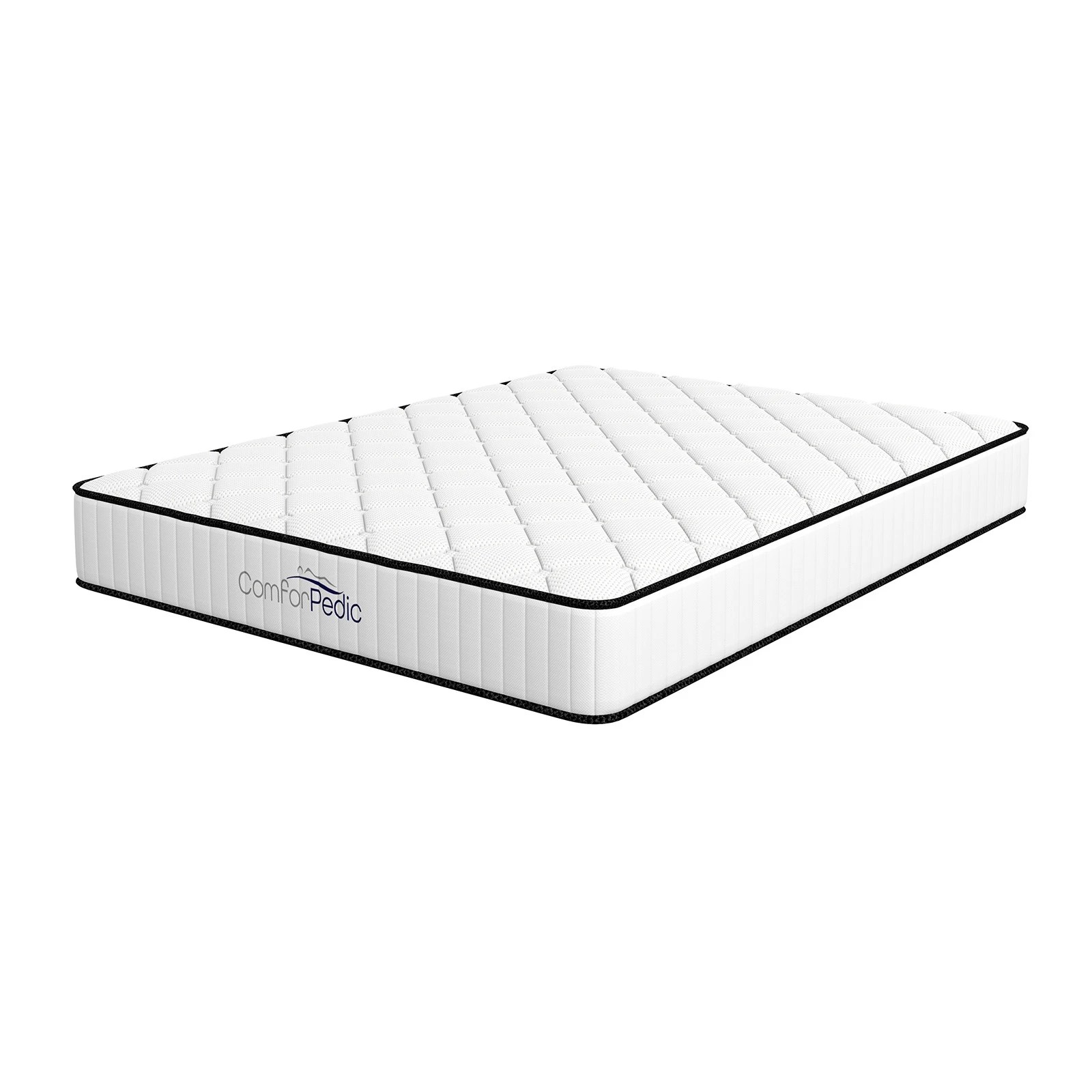 1 Royal Comfort Mattress 5 Zone Medium Support Foam Bonnell Spring 21CM - King Single Bed - White, 1 of 8