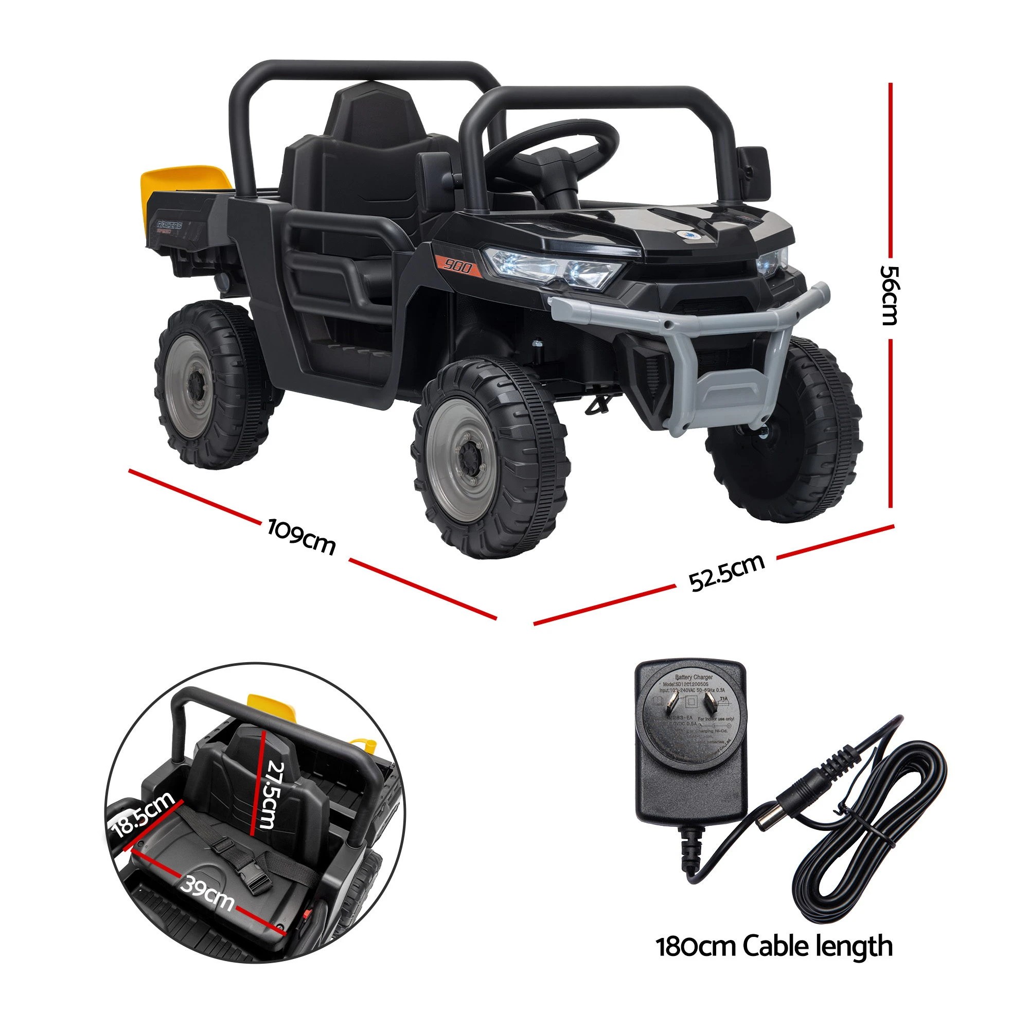Rigo Ride On Car Kids UTV Dump Truck Electric Car 12V Remote Control ...
