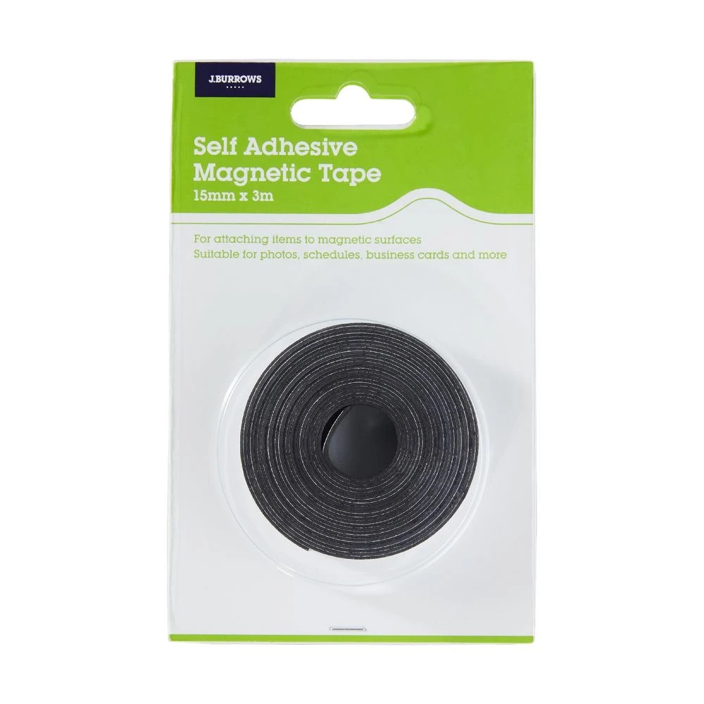 2 J.Burrows Magnetic Tape 15mm x 3m Black, 2 of 2