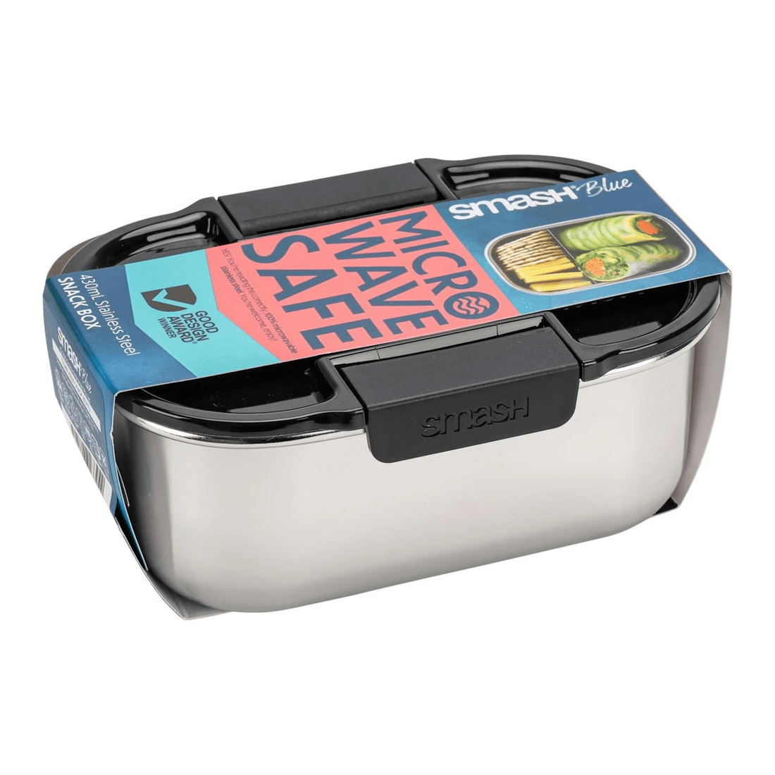 6 Smash Snack Bento Box Black, 6 of 7