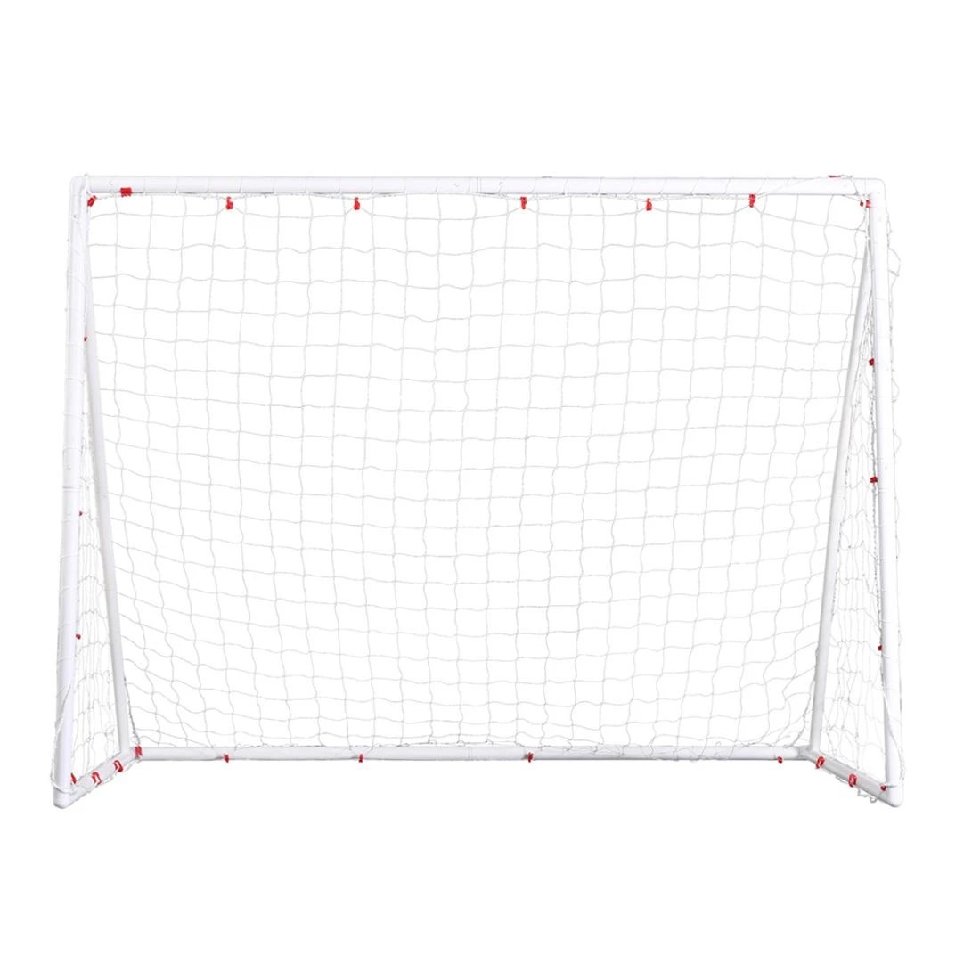 3 Everfit 8FT Soccer Football Goal Net UPVC Frame with PE Mesh Weatherproof Portable Goals for Backyard Training - White, 3 of 6