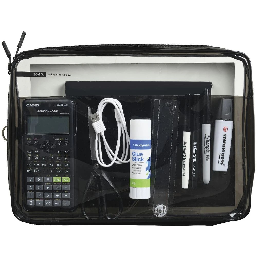 2 Soeru Box Pencil Case A4 Smoke Black, 2 of 3