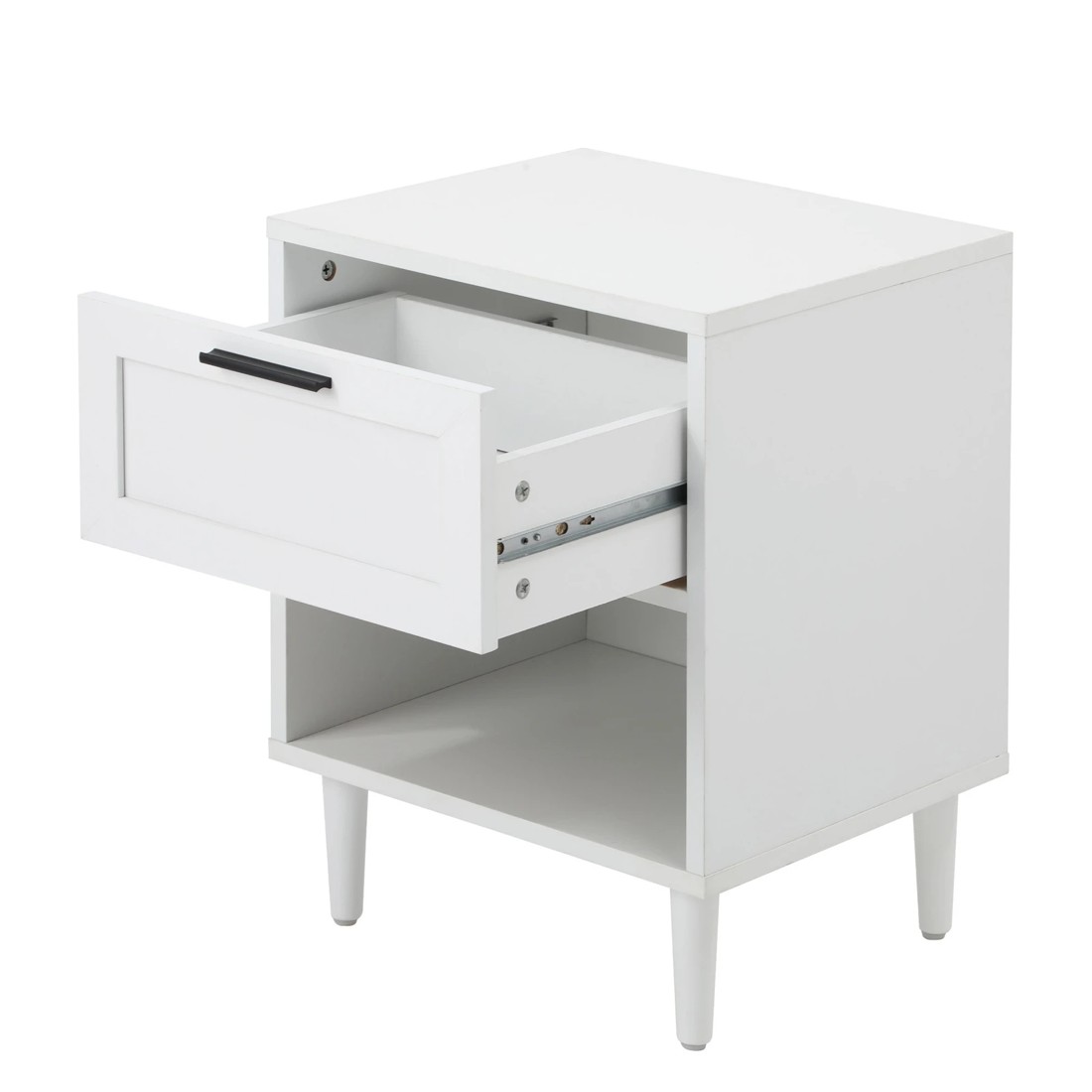 8 Oikiture Bedside Table Nightstand Side End Table
 - White, 8 of 10