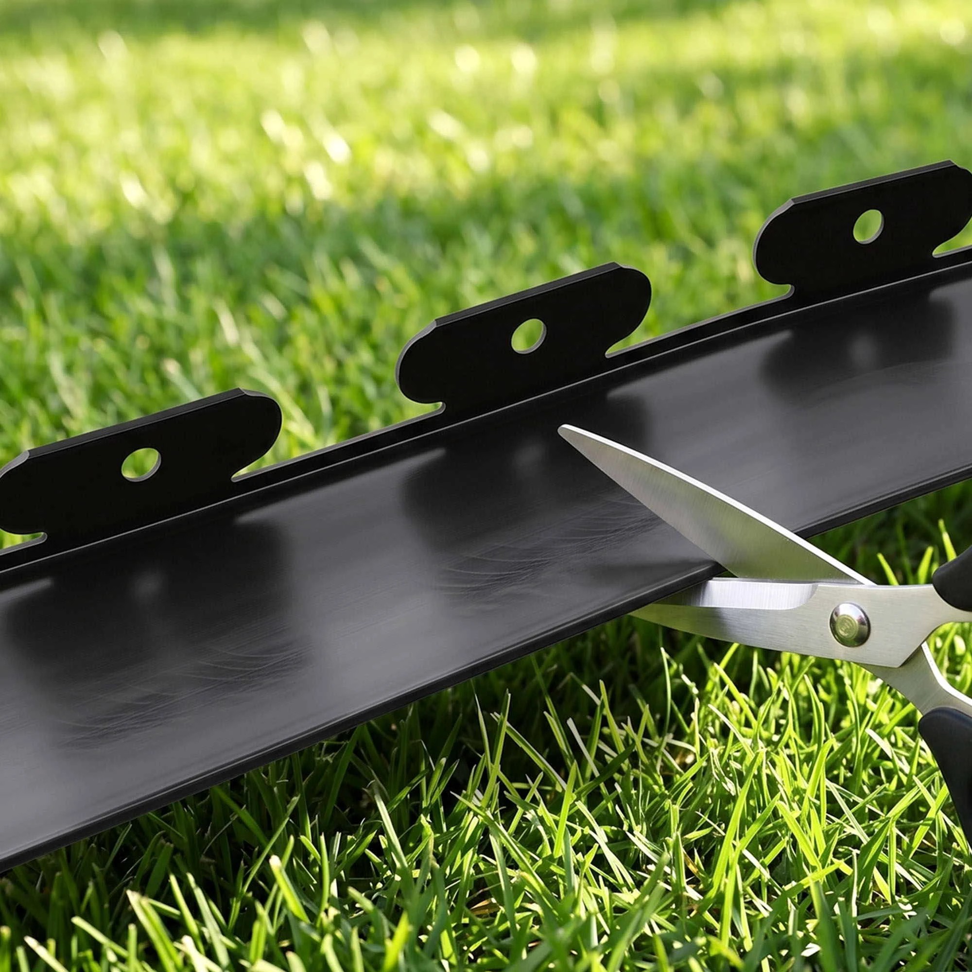 5 Green Fingers Garden Edging 33ft 30pcs Flexible Garden Border Plastic Lawn Edging - Black, 5 of 7