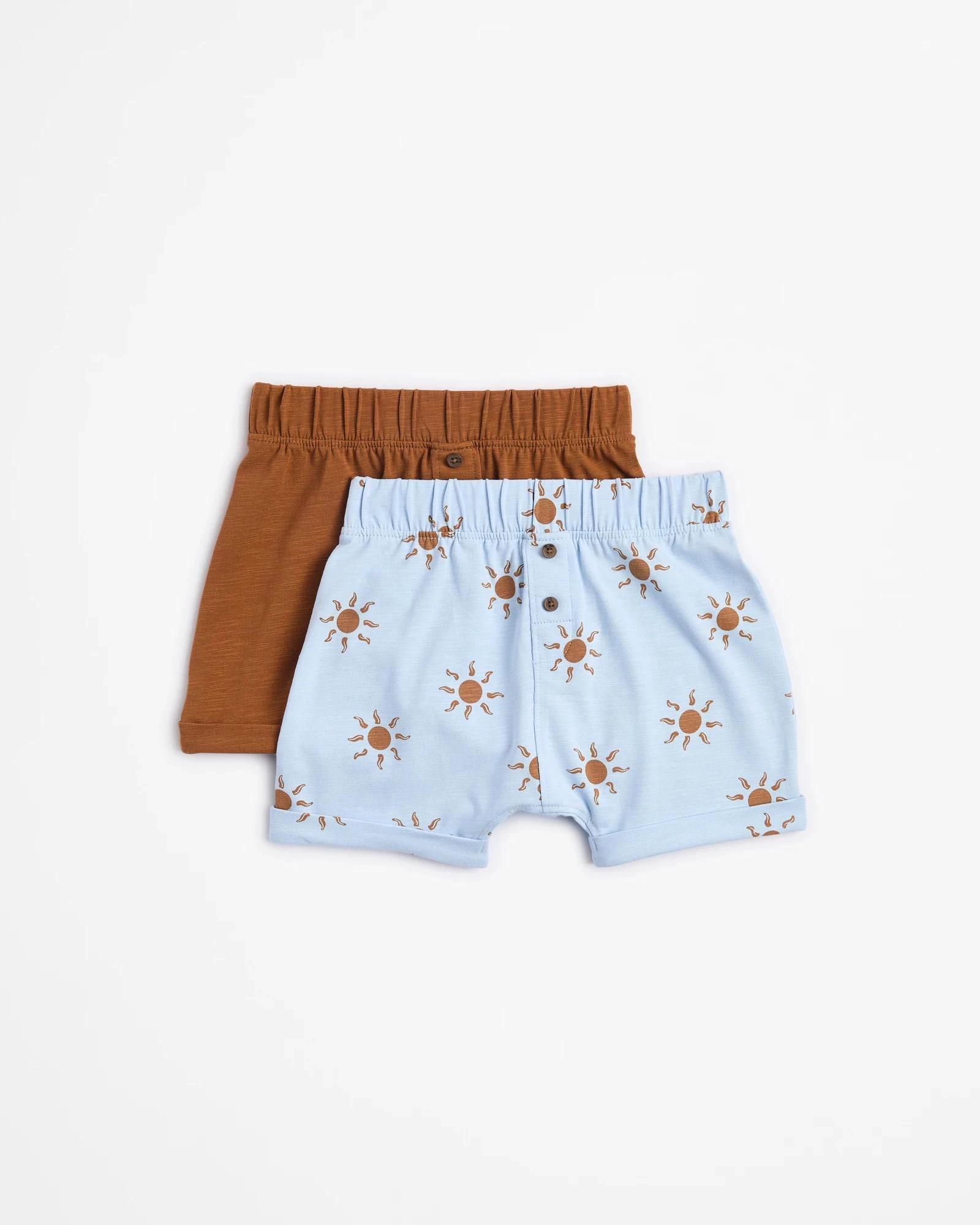 1 Target Baby Baby Organic Cotton Jersey Shorts 2 Pack SUNS, 1 of 4