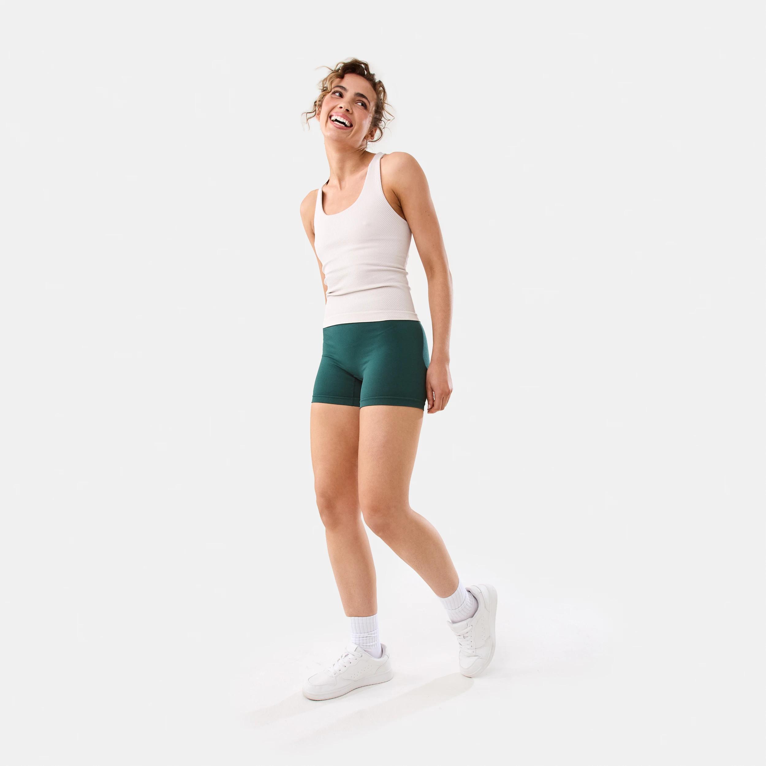 3 Active Womens Tape Bike Shorts YUCCA GREEN, 3 of 6