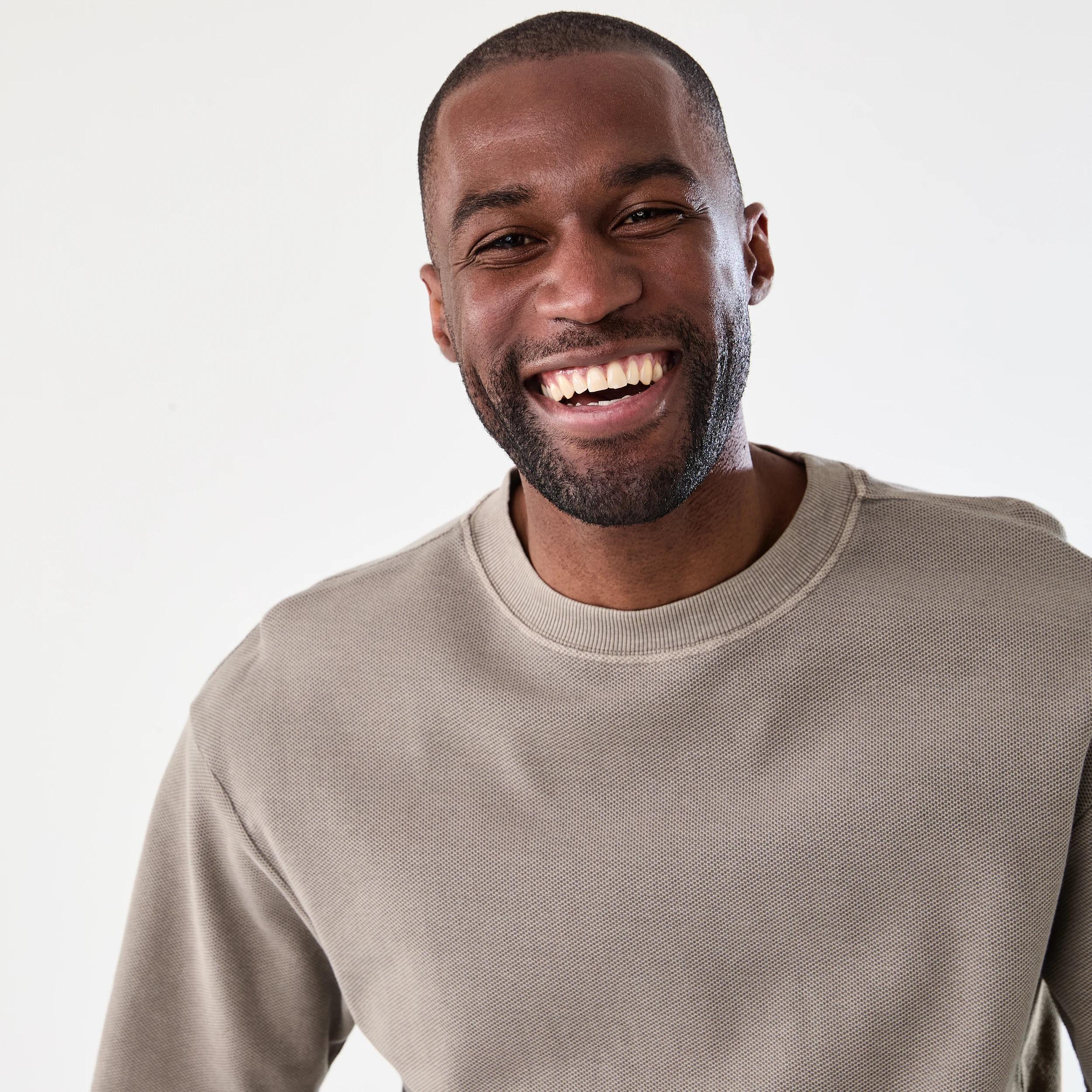 4 Oversized Pique Knit T-shirt Brn Eagle, 4 of 6