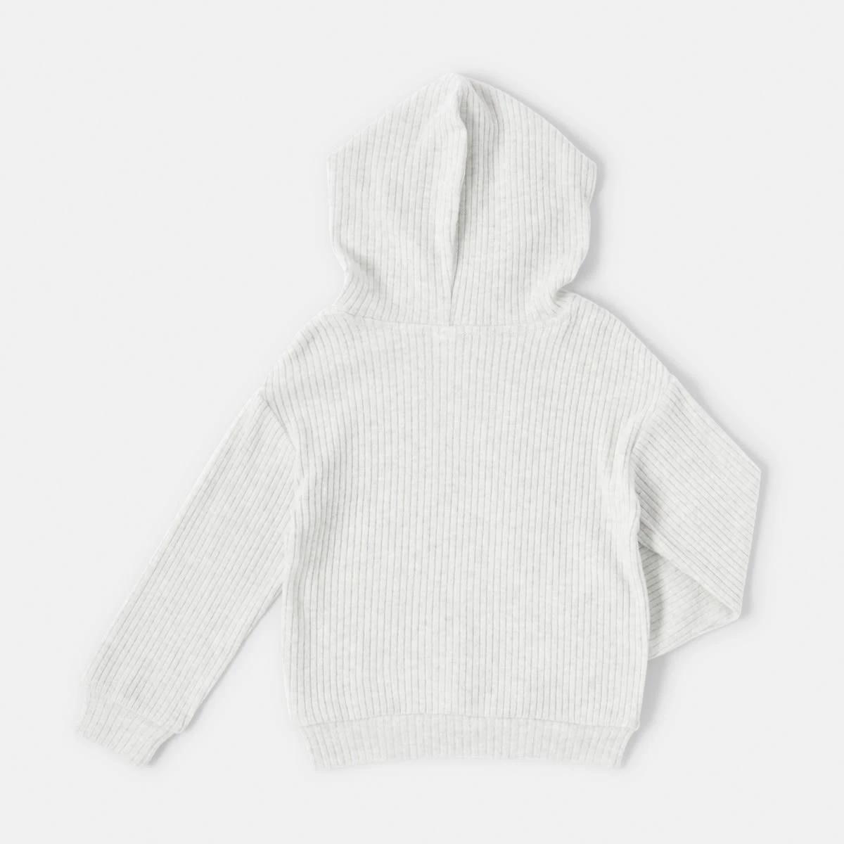 8 Brushed Hooded T-shirt Wht Marle, 8 of 8