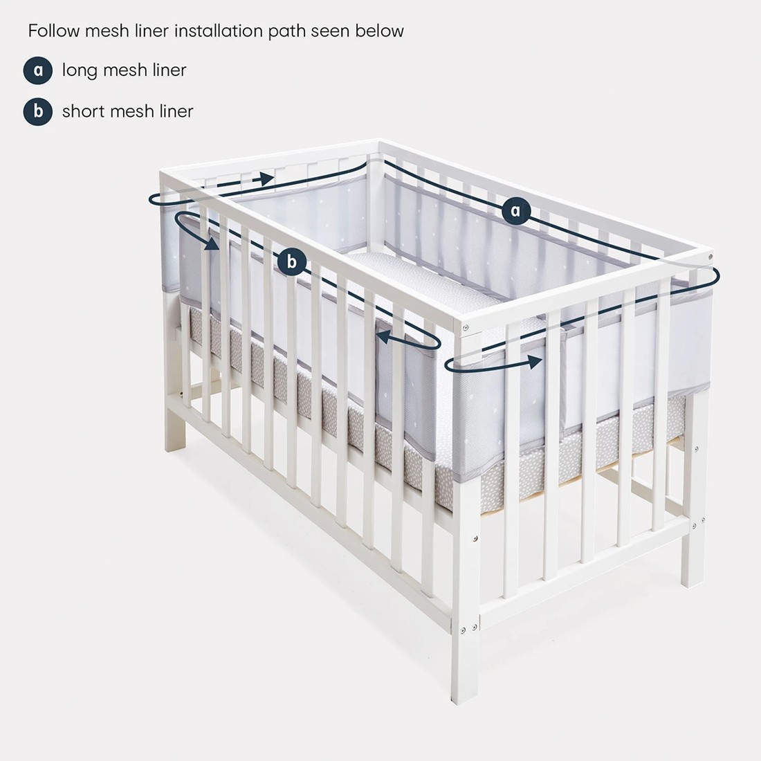9 2 Piece Mesh Cot Liner, 9 of 10