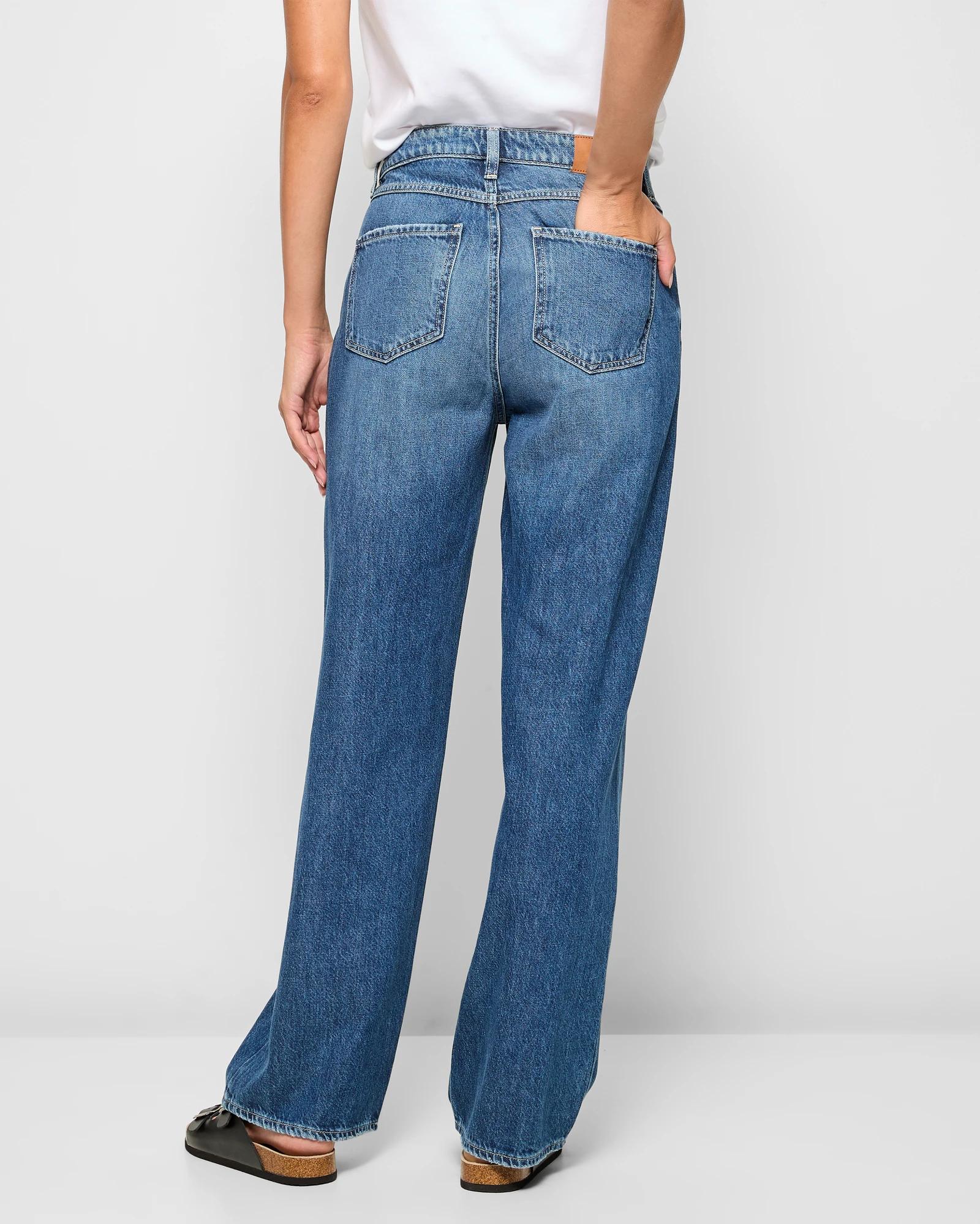 4 Target Mid Rise Full Length Wide Leg Denim Jeans - Imogen SEA BLUE, 4 of 5