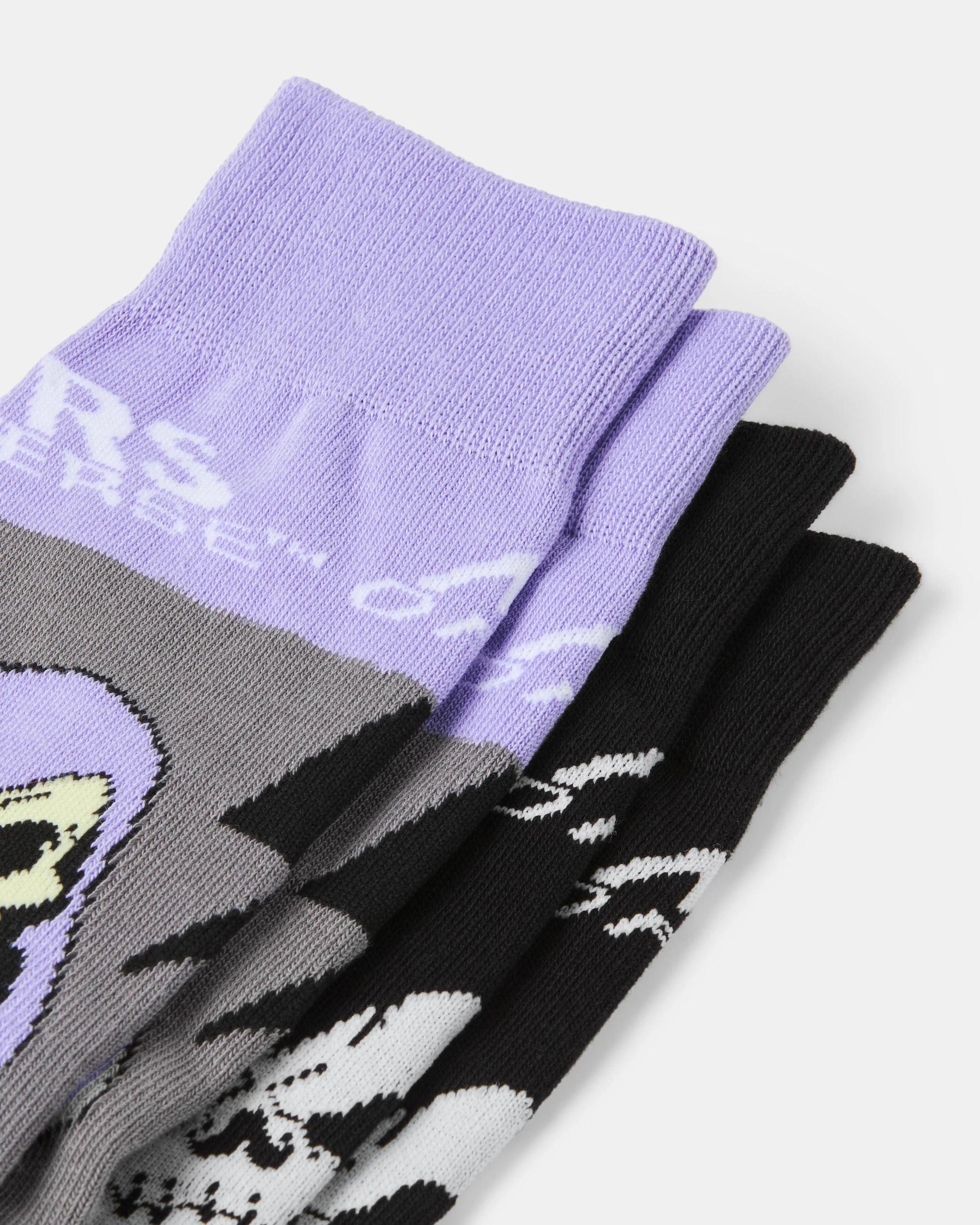 2 2 Pack Masters of the Universe Skeletor License Socks Skeletor, 2 of 3