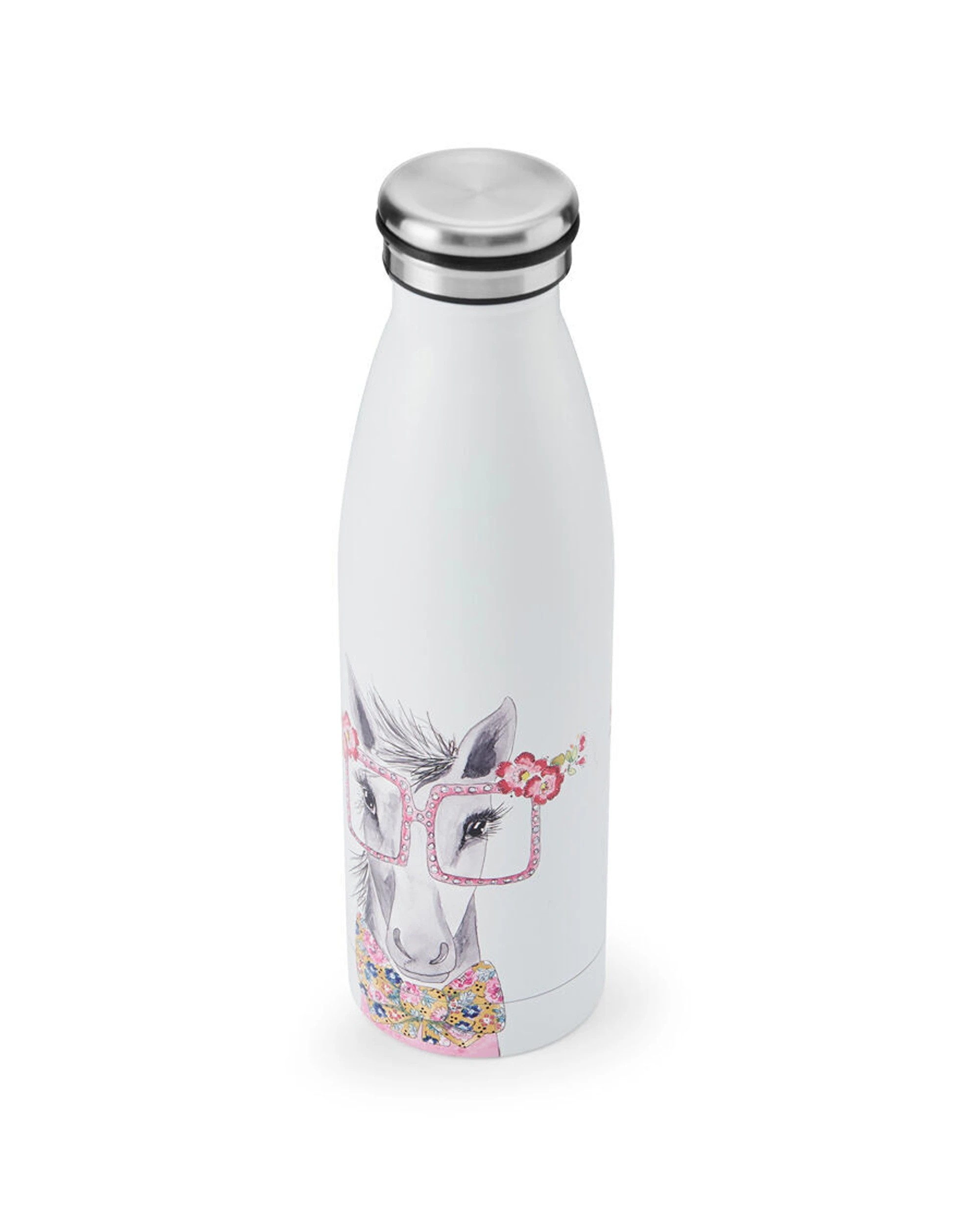 3 Mikasa 2PK Horse Themed Sleeved Insulated Water Bottle Vacuum Insulated 500mL - White, 3 of 5