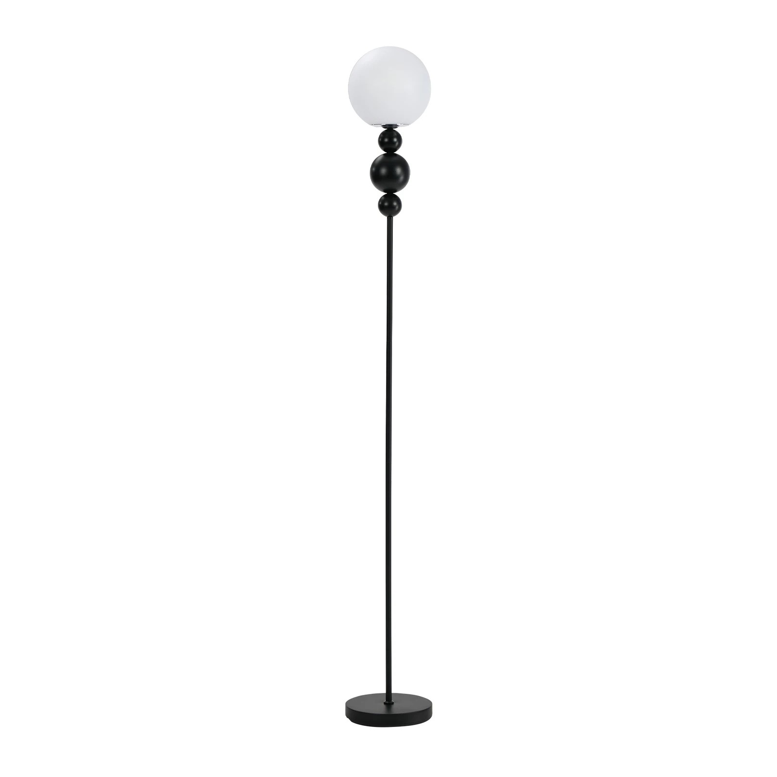 9 Oikiture Floor Lamp Standing Lamp Globe  Shade Metal - Black, 9 of 10