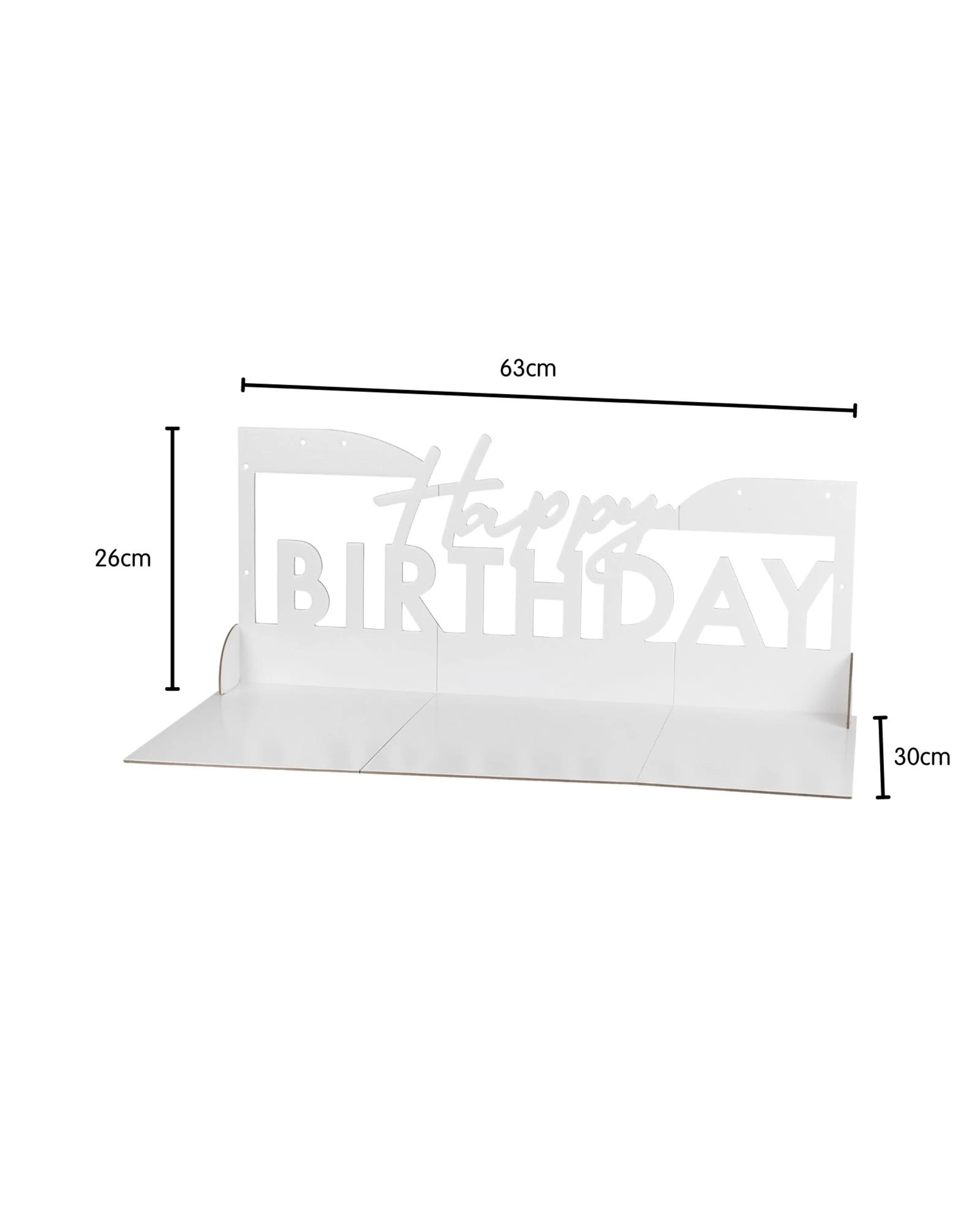 4 Ginger Ray Ginger Ray Happy Birthday Pop Up Grazing Board - White, 4 of 4