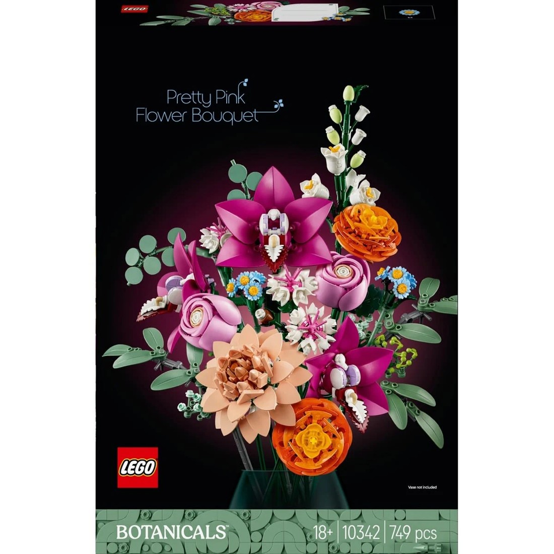 1 LEGO Botanicals Pretty Pink Flower Bouquet 10342, 1 of 10