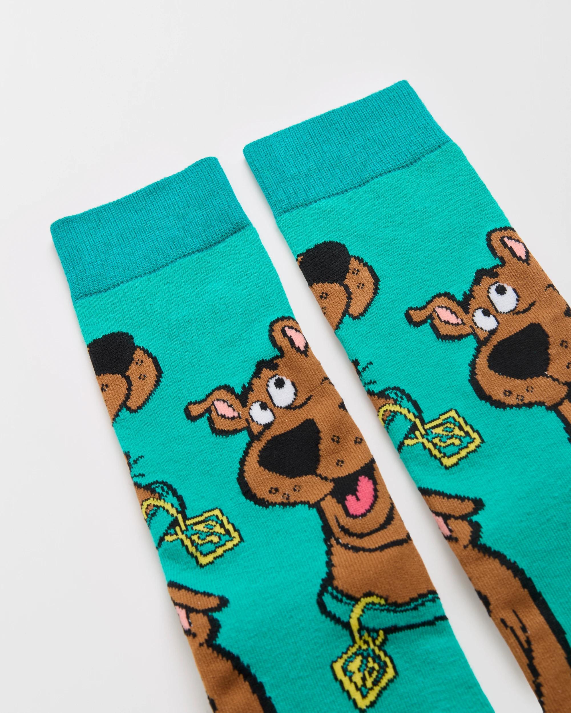 3 Swag Scooby Doo Crew Socks TEAL, 3 of 3