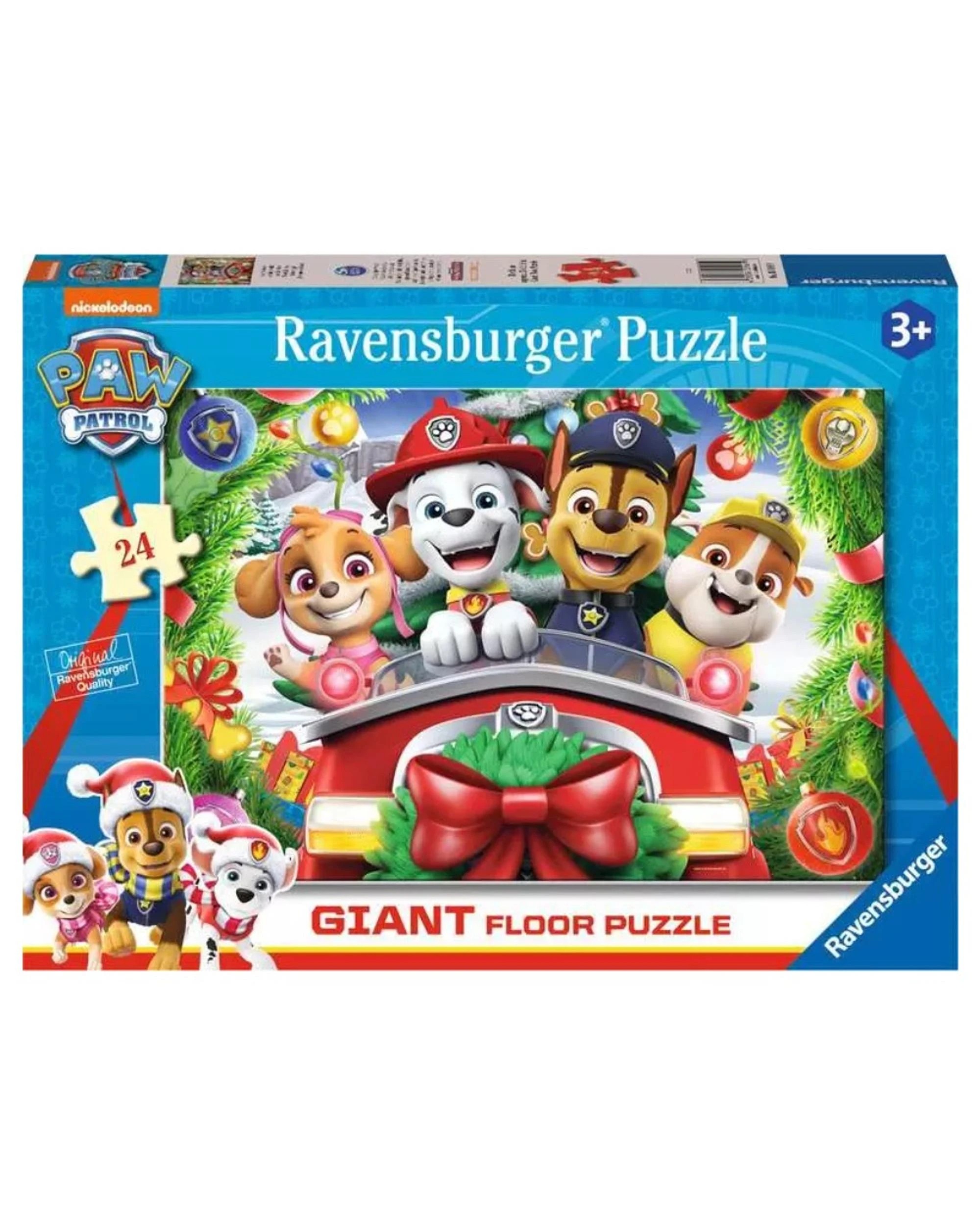 1 Ravensburger Paw Patrol Christmas 24 Piece Giant Jigsaw Puzzle, 1 of 2