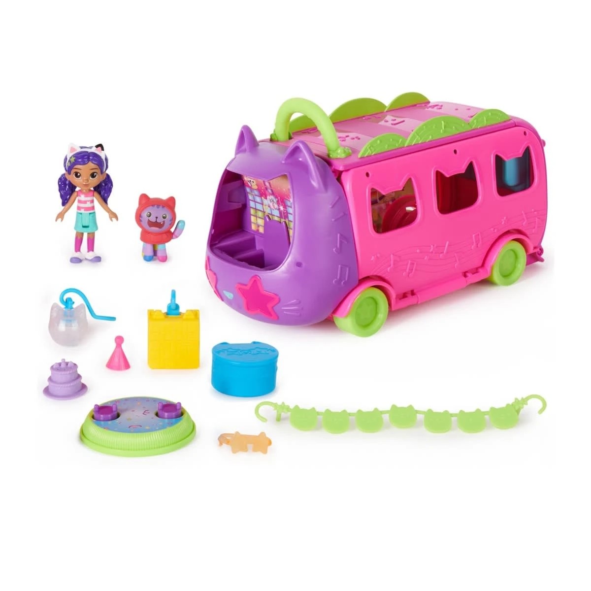 2 DreamWorks Gabby's Dollhouse Purrfect Party Bus Playset, 2 of 7