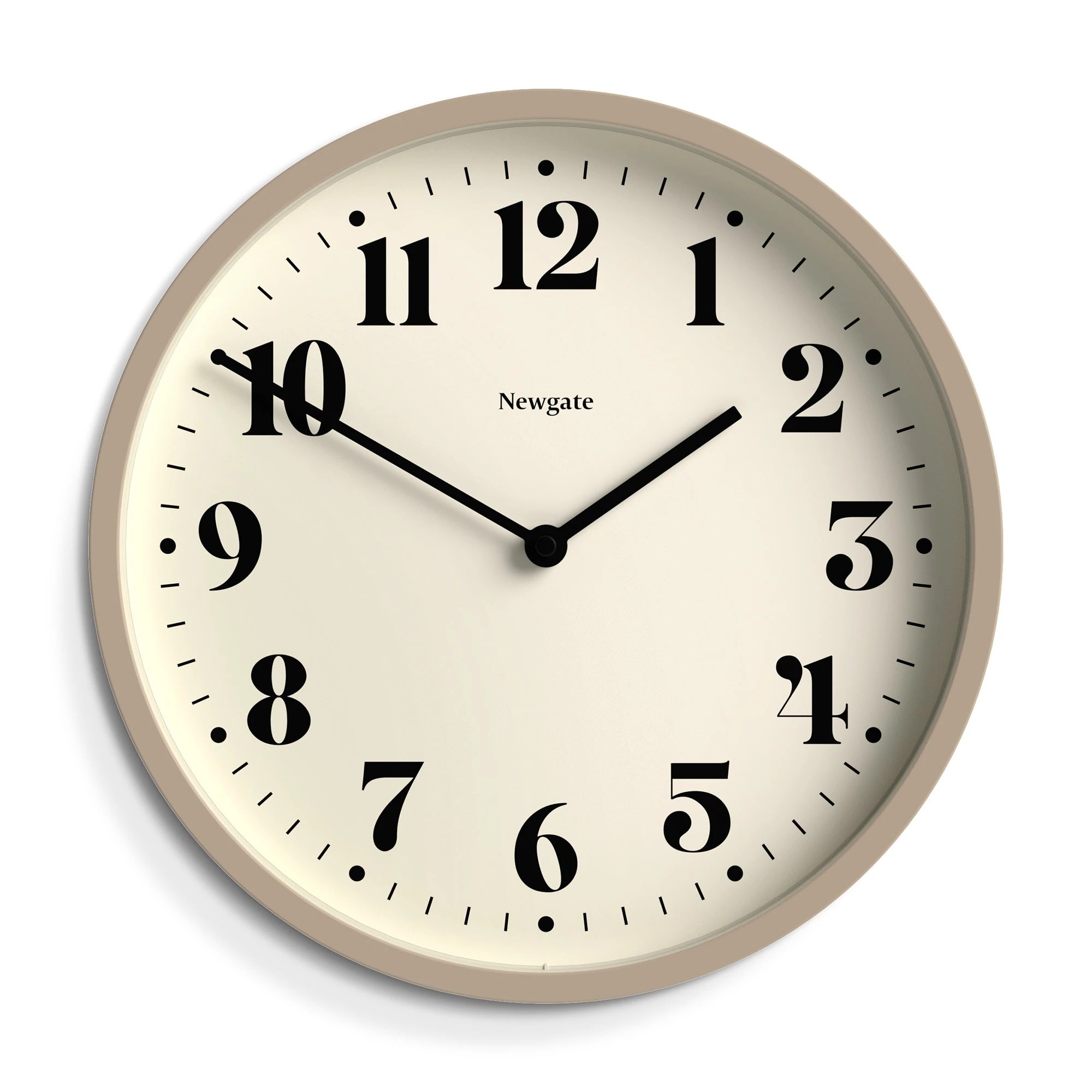 1 Newgate Number Four Wall Clock Matte Stone - Grey, 1 of 2