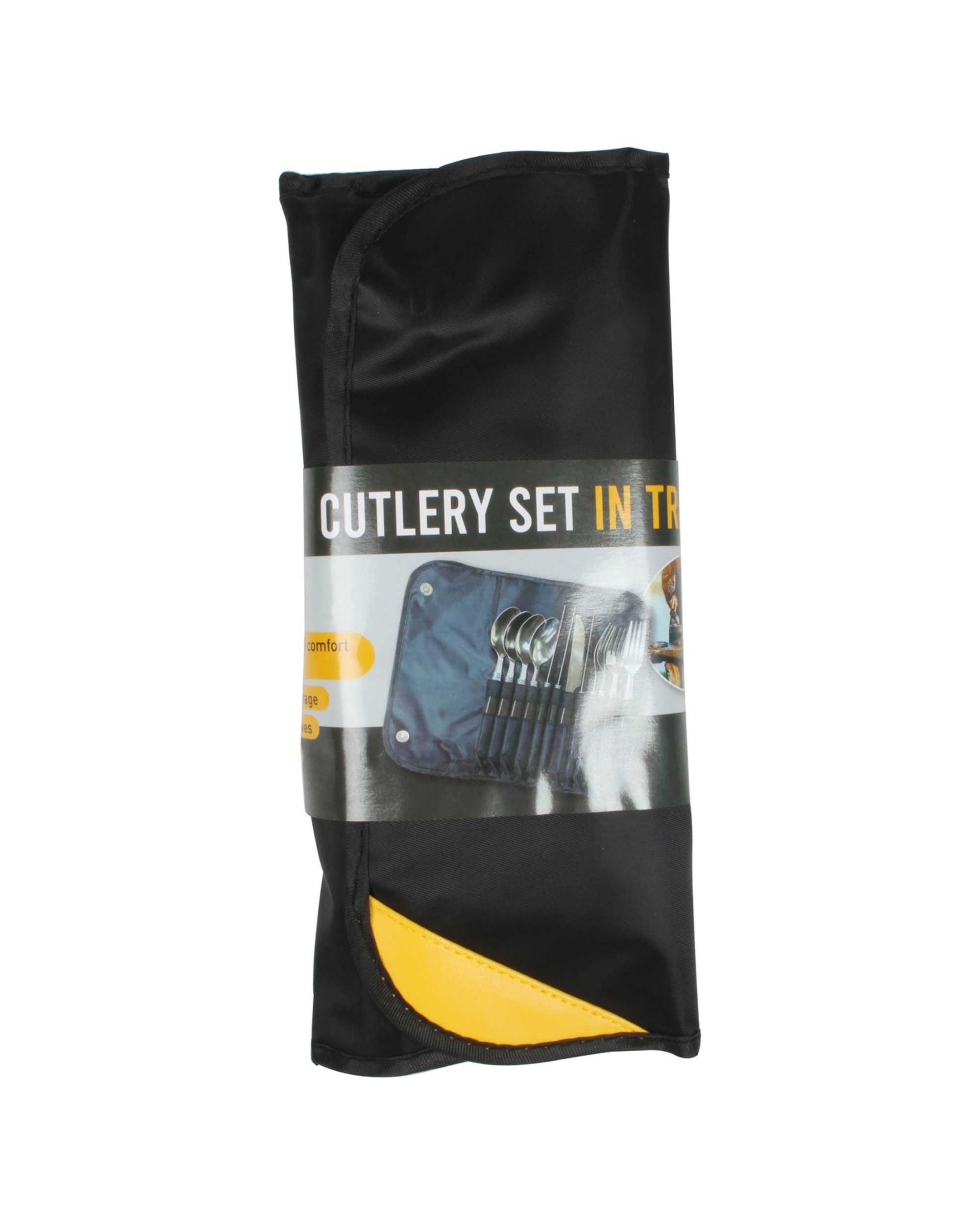 2 Wildtrak 12pc Stainless Steel Cutlery Set With Roll Up Travel Pouch Camping - Silver, 2 of 2