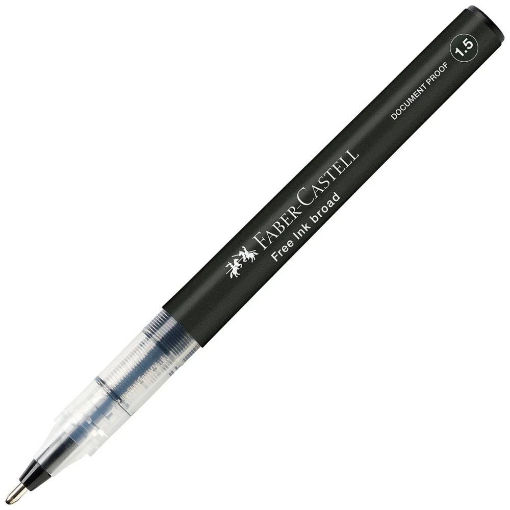3 Faber Castell Free Ink Rollerball Pen 1.5 mm Black, 3 of 4