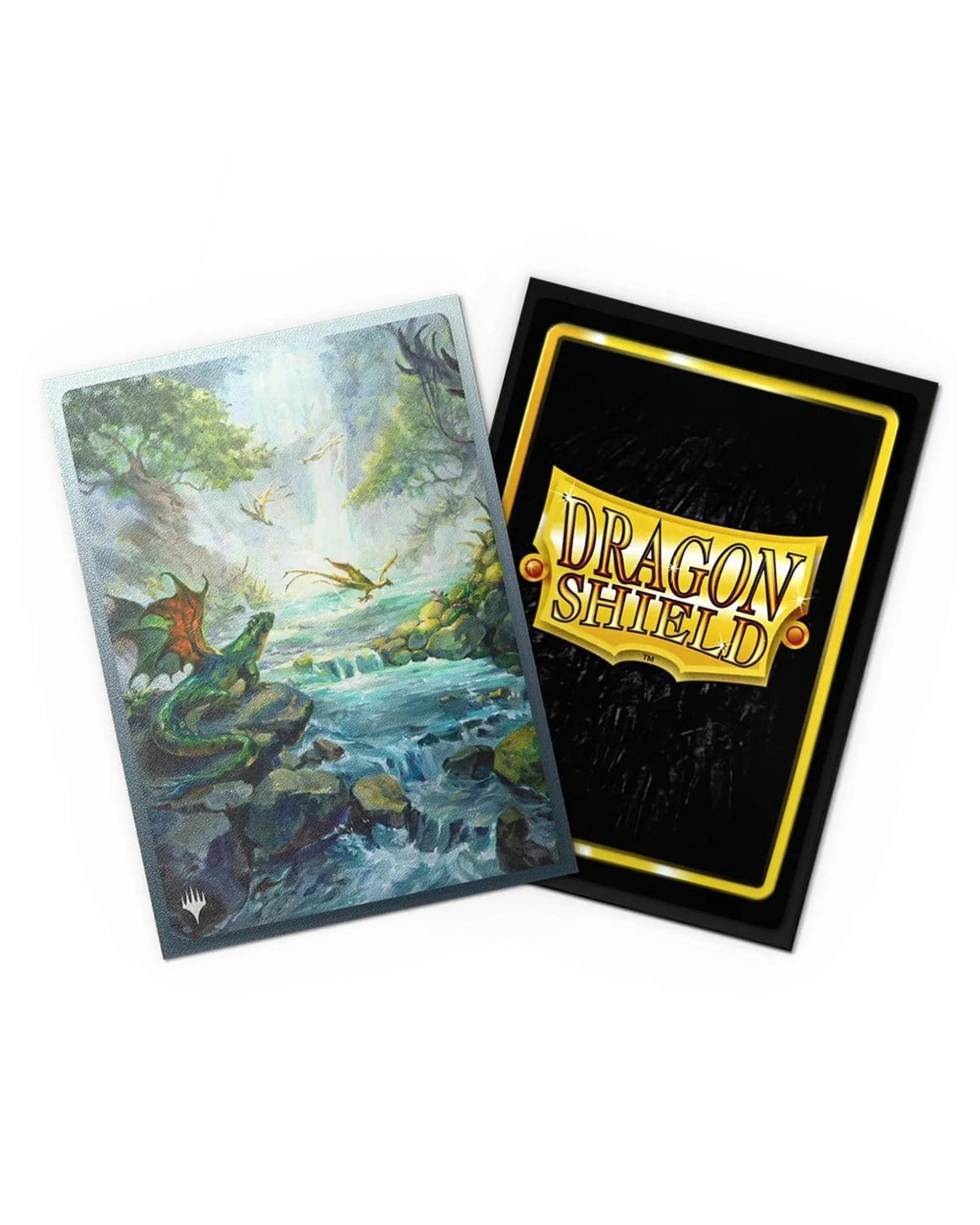 4 Dragon Shield Magic The Gathering Landfall Series Misty Rainforest Matte Dual Art Sleeves 100 Pack - Green, 4 of 4