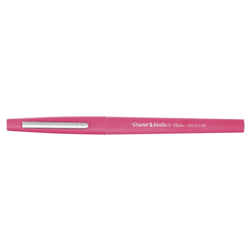 2 Paper Mate Medium Flair Fineliner 0.7mm Pink, 2 of 2