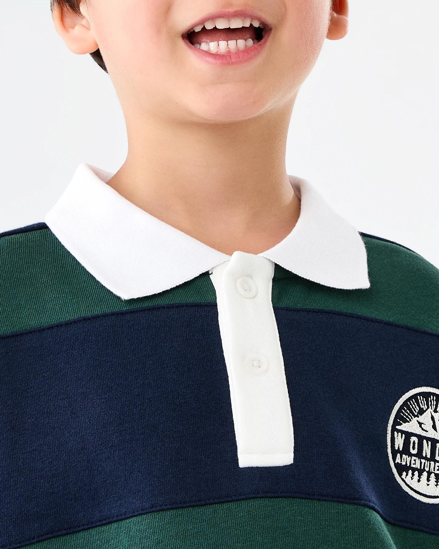 4 Oversized Rugby T-shirt Nvy Nature, 4 of 7