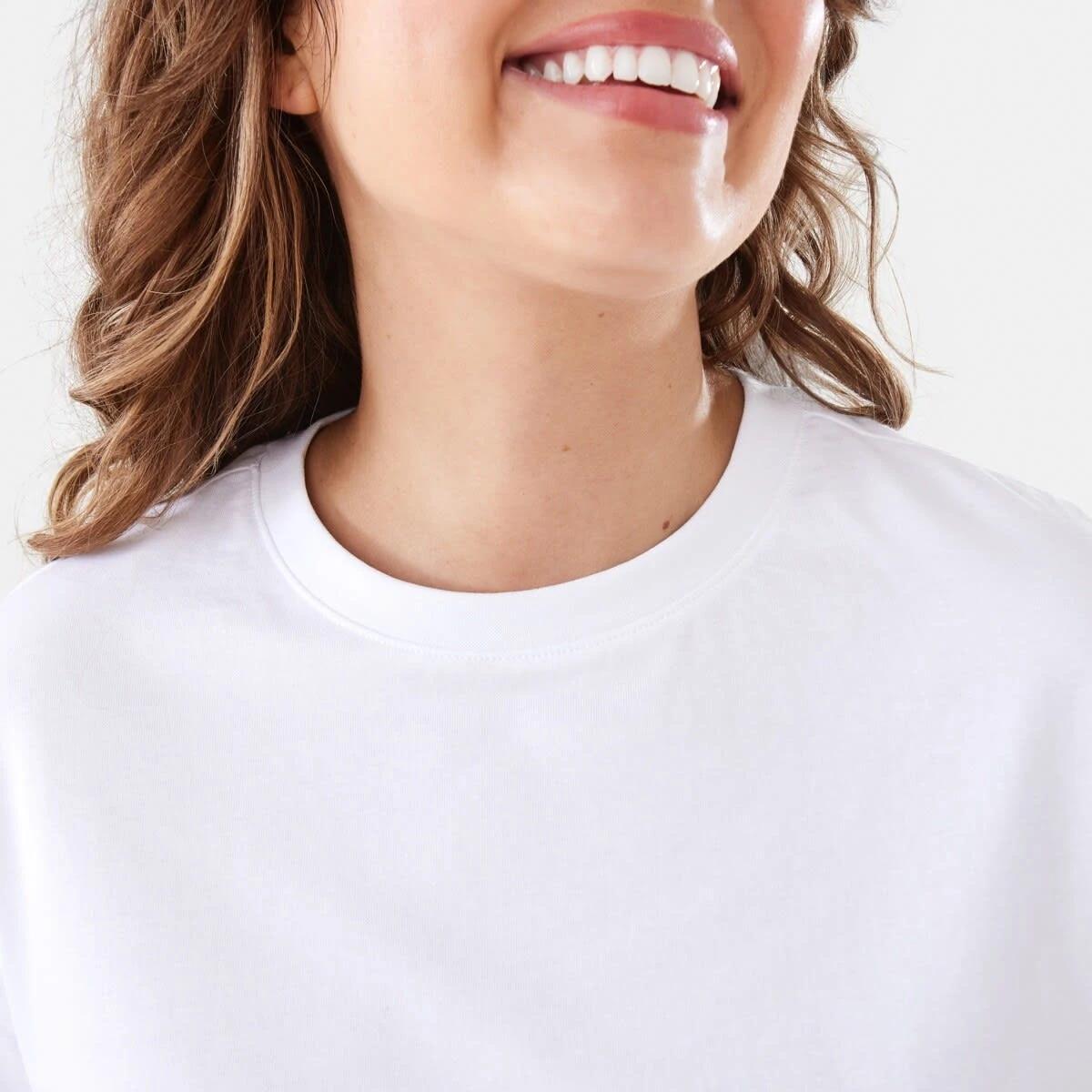 6 Short Sleeve Oversized Boyfriend T-shirt WHITE, 6 of 6