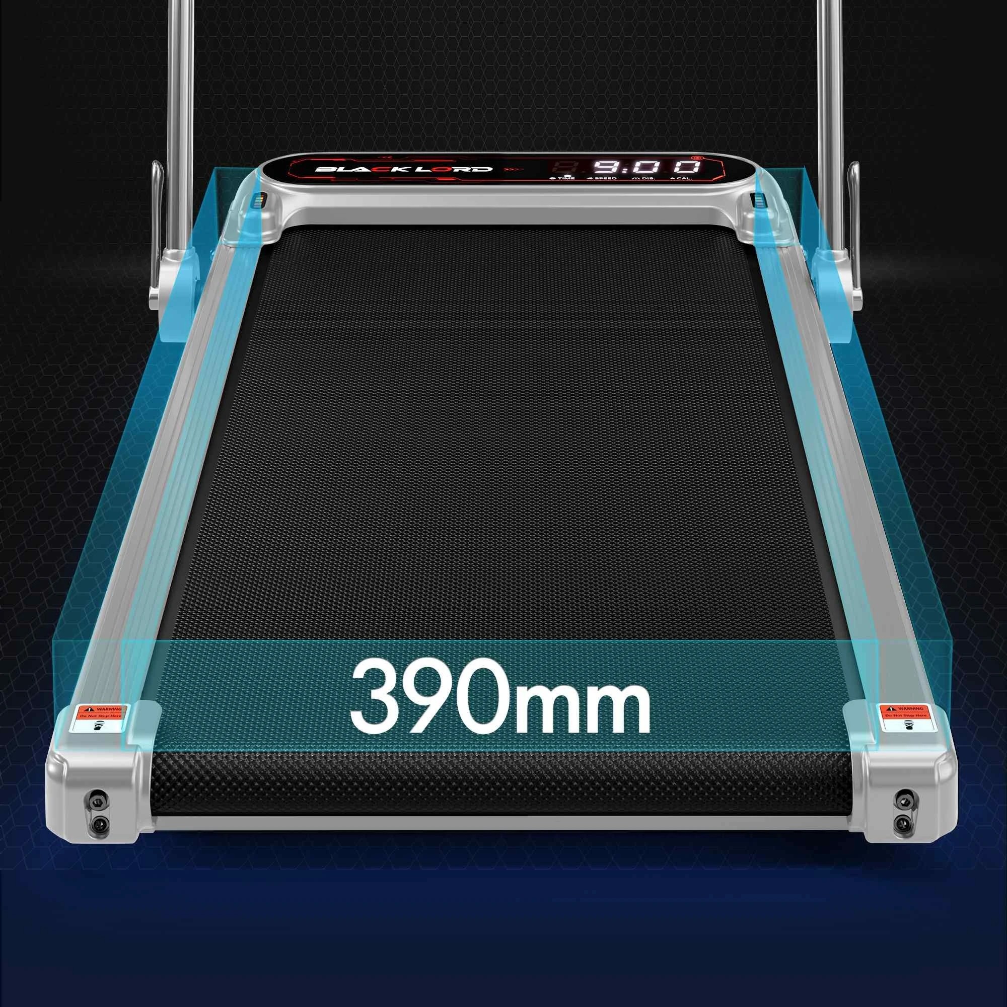 9 Black Lord Treadmill Electric Walking Pad Incline Shock Absorbers Foldable - Silver, 9 of 10
