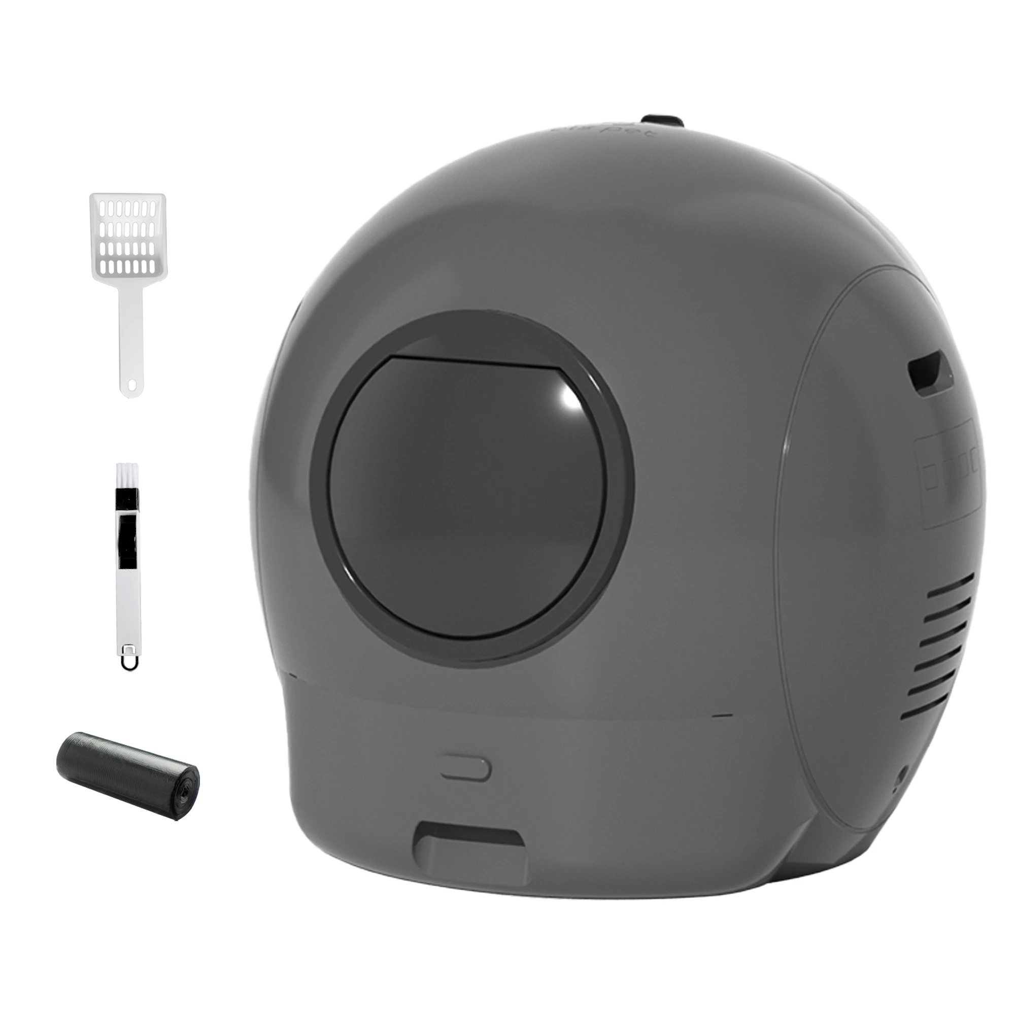 1 Pawz Smart Cat Litter Box - Grey, 1 of 4