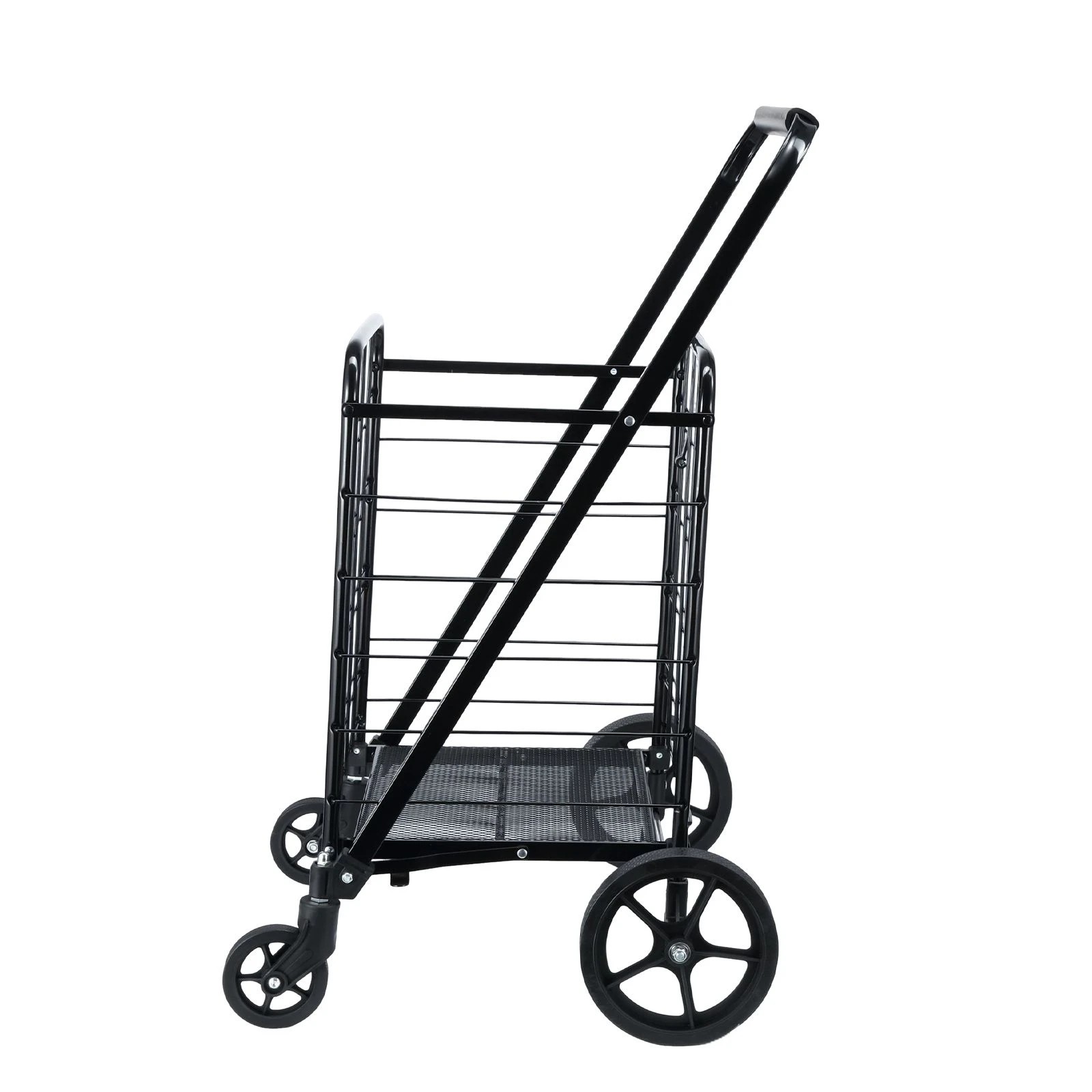 4 Ausway 40kg Folding Shopping Trolley Grocery Cart Basket Rolling Foldable Market Laundry Camping Dolly, 4 of 6
