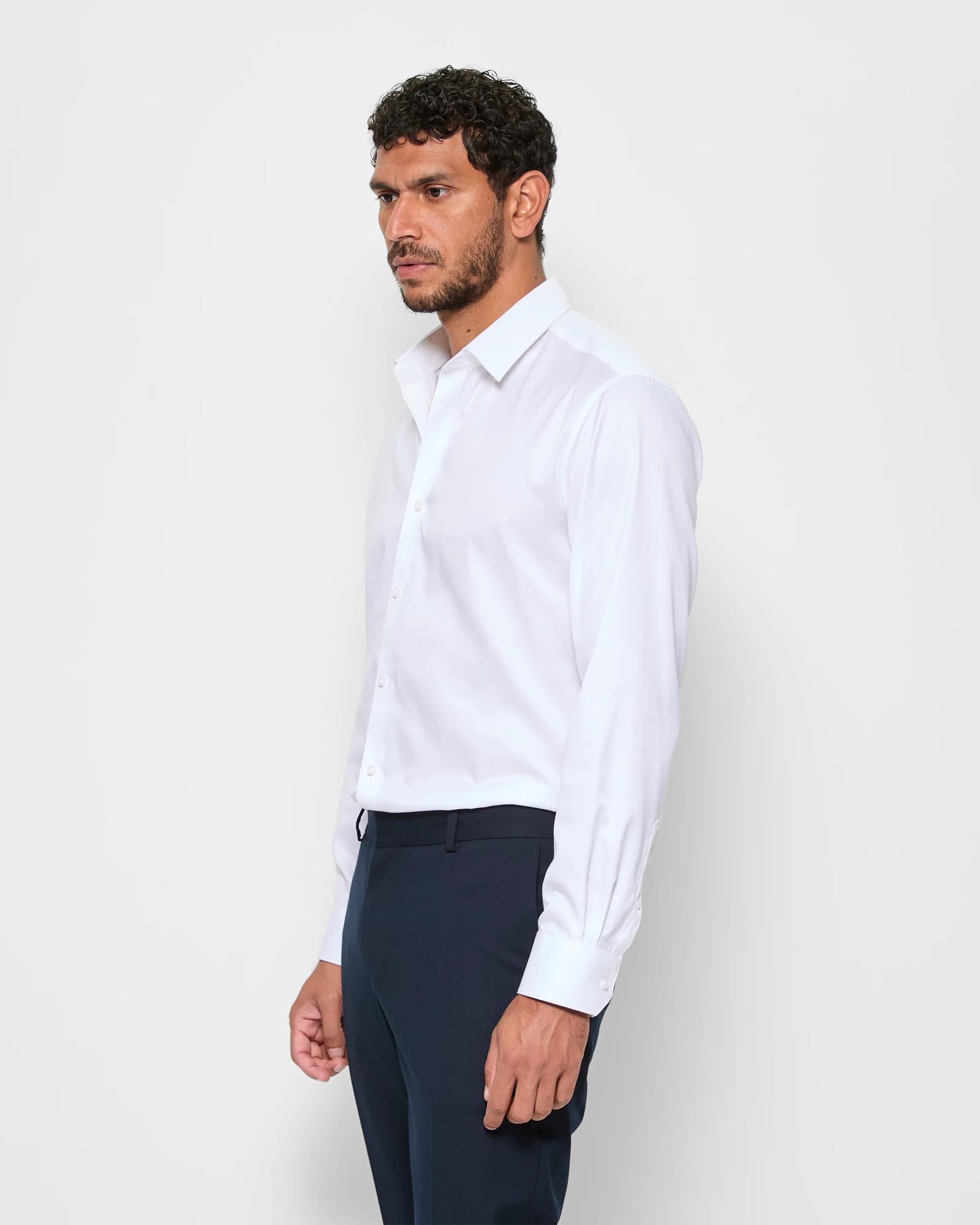 3 Long Sleeve Textured Shirt - Preview WHITE, 3 of 5