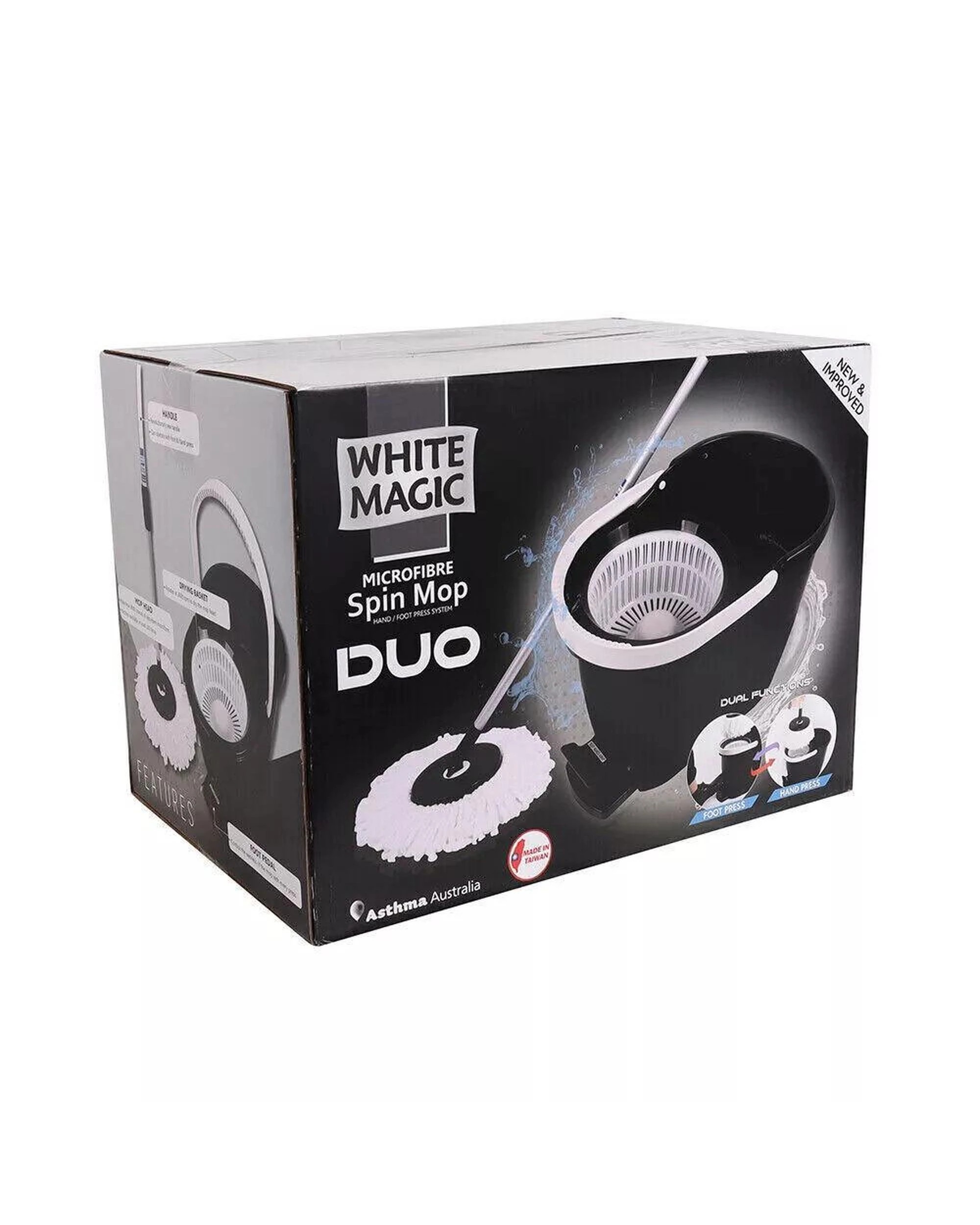 2 White Magic Spin Mop Duo w Bucket - Multi, 2 of 9