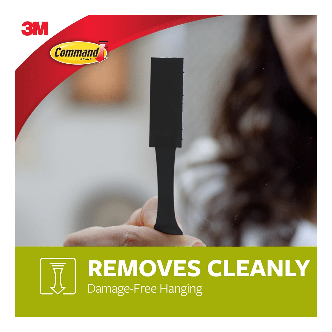 4 3M Command Picture Hanging Strips Large - Black, 4 of 5