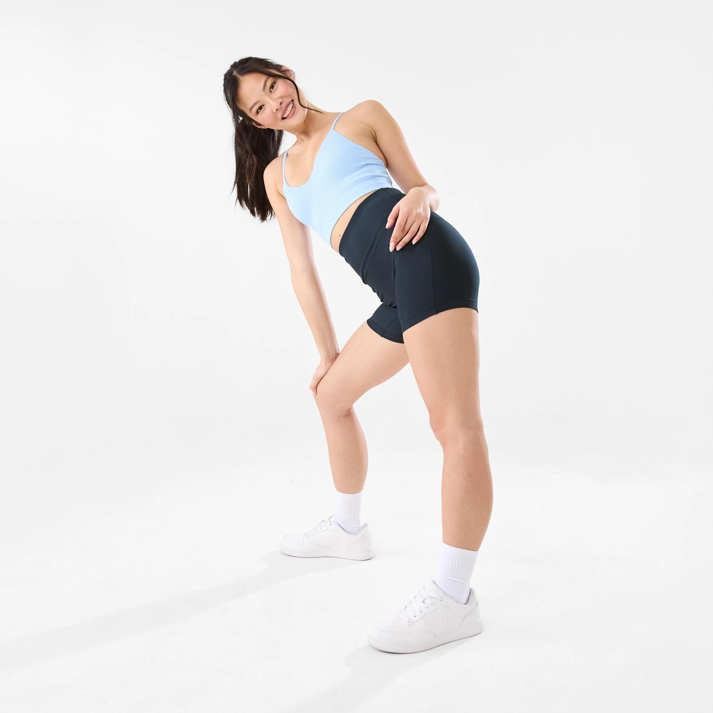 3 Active Womens Rib Bike Shorts SHADE NAVY, 3 of 6