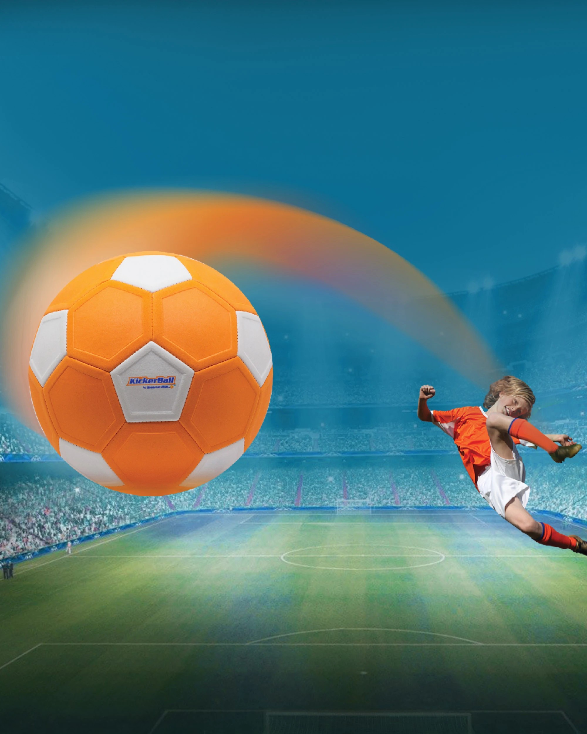 2 Global Shop Direct Kickerball by Swerve Sports Trick Soccerballs that Swerve and Curve Play Like A Pro, 2 of 7