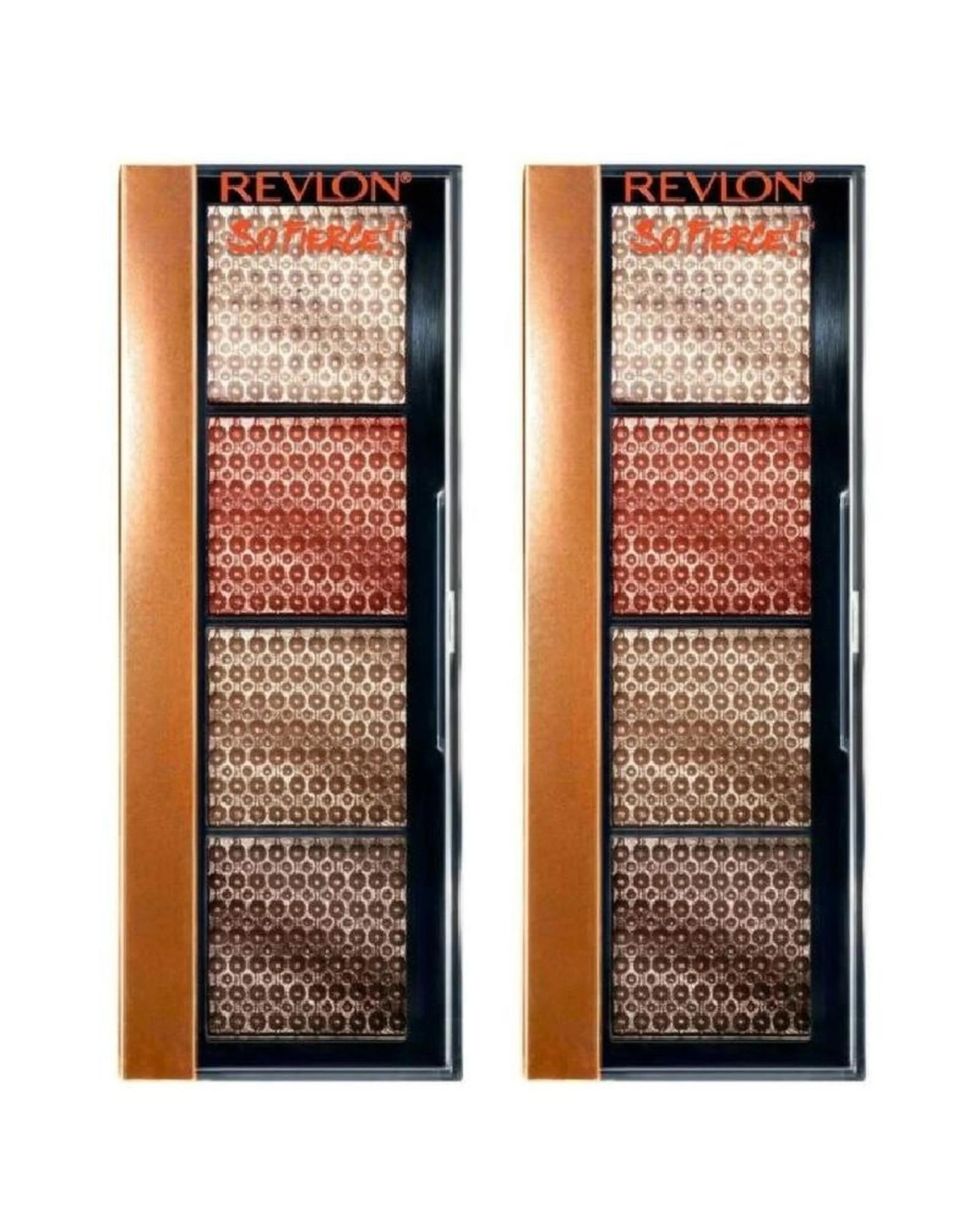 1 2 x Revlon So Fierce! Prismatic Halo Shadow Quad 6g - 965 Tantrum - Brown, 1 of 2