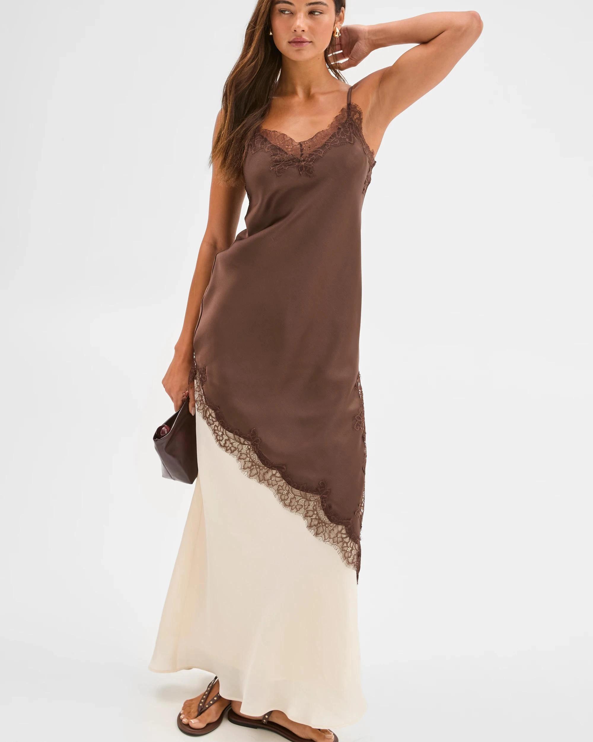 3 Lily Loves Bias Cut Maxi Skirt ARCADIA WHITE, 3 of 7